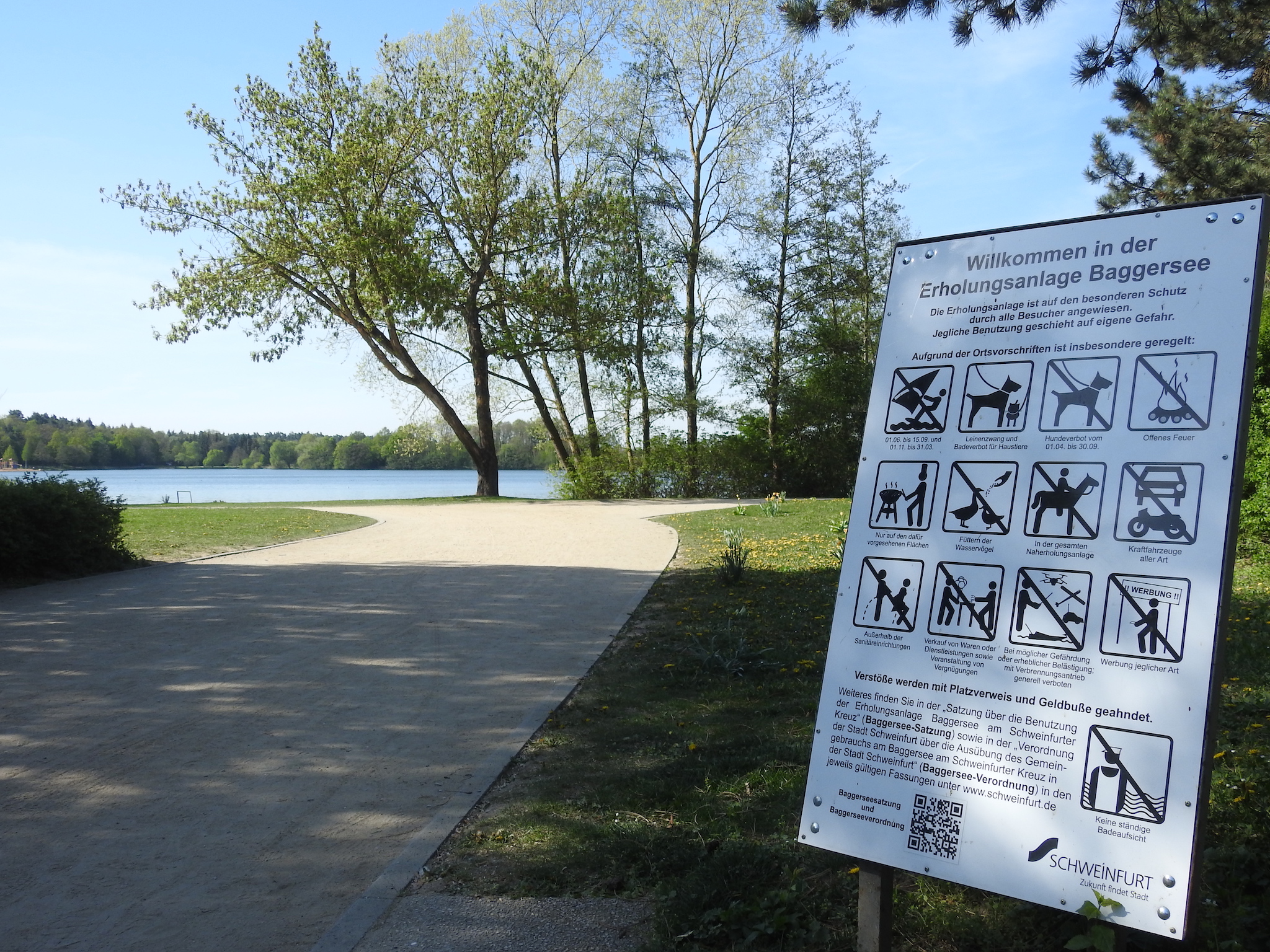 Der Baggersee in Schweinfurt. Foto: Dirk Flieger