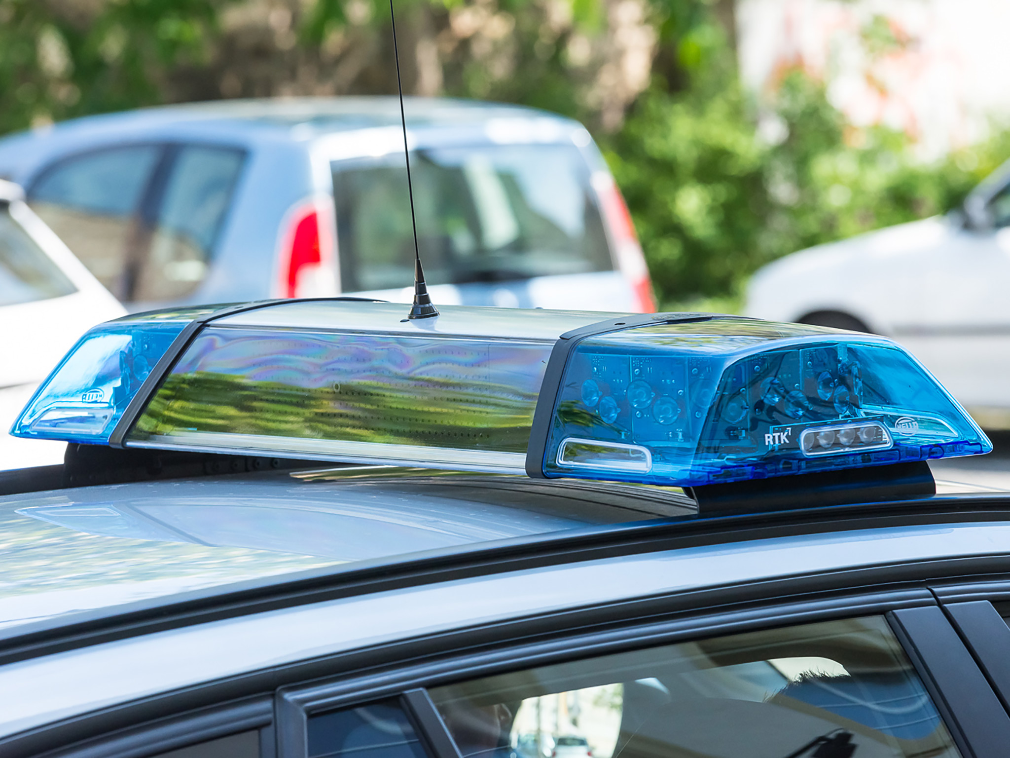Symbol_Polizei_Blaulicht-6 Streifenwagen der Polizei. Symbolfoto: Pascal Höfig