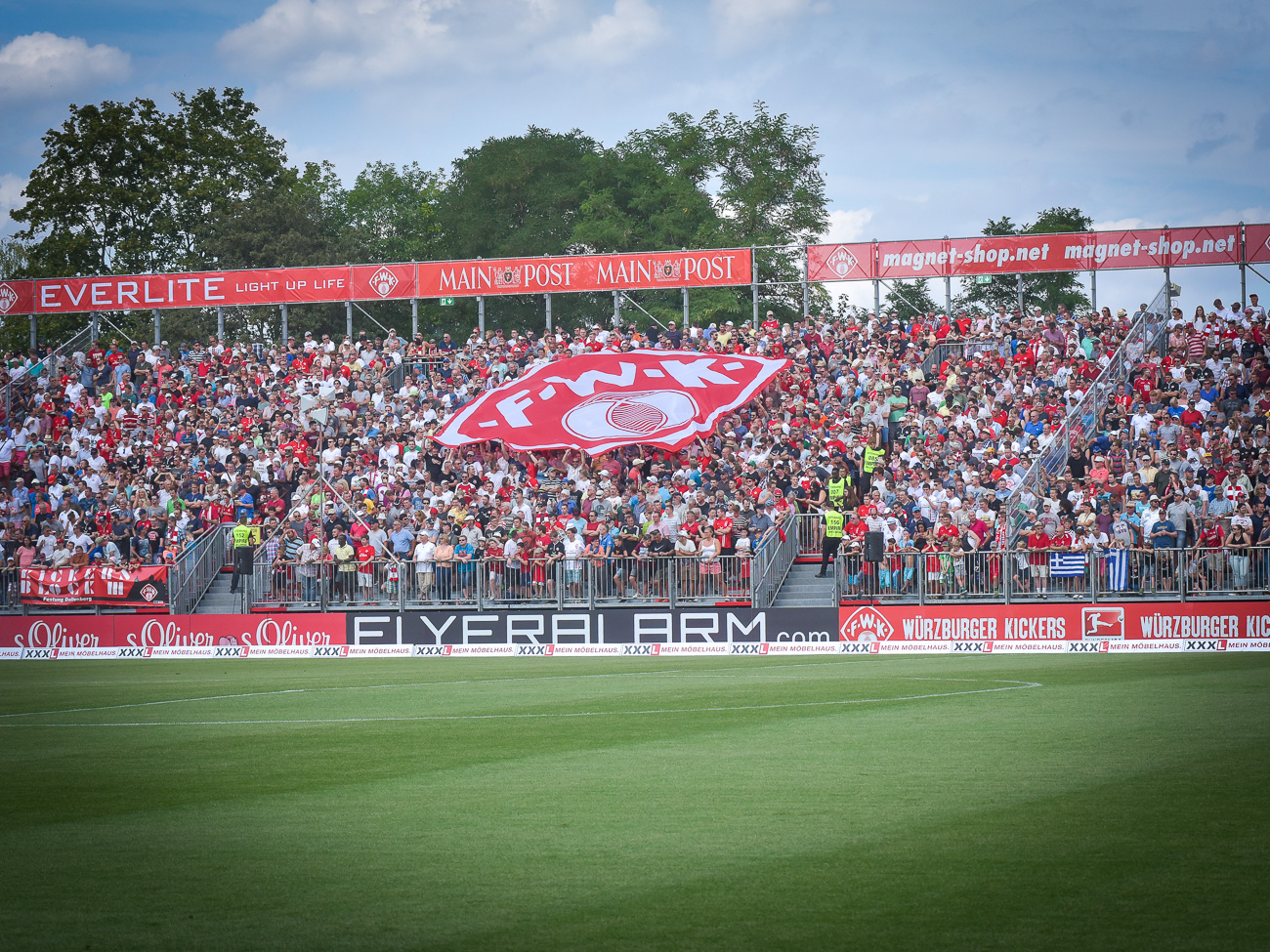 Symbol_Kickers Das Stadion der Würzburger Kickers. Symbolbild: Pascal Höfig