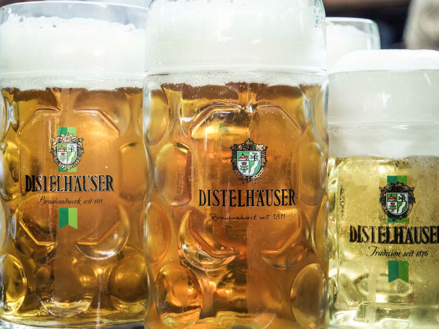 Eigens hergestellte Biersorten der Distelhäuser Bierakademie. Foto: Dominik Ziegler