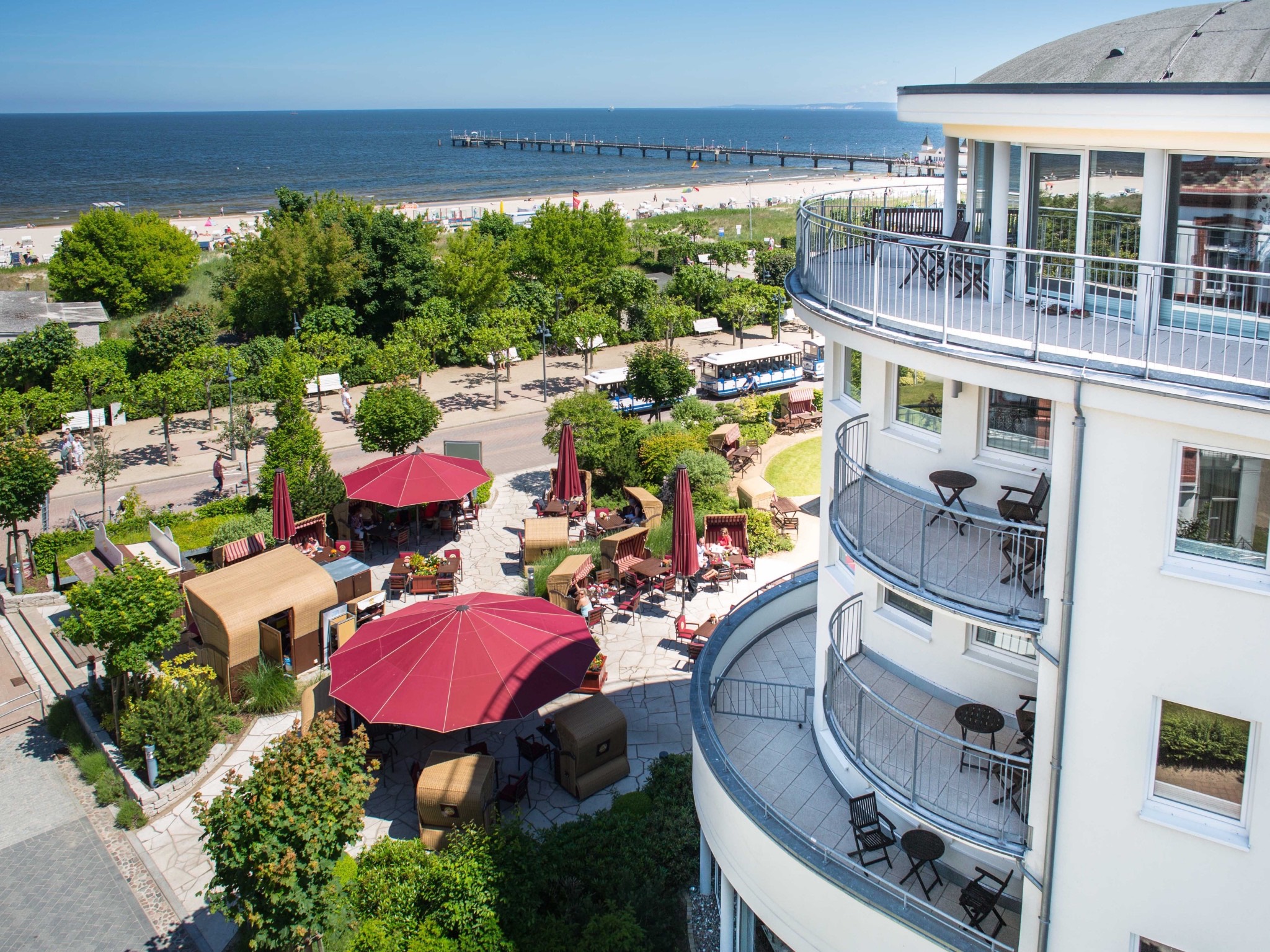 Entspannen auf der Ostsee-Insel Usedom. Foto: Hotel Ahlbeck