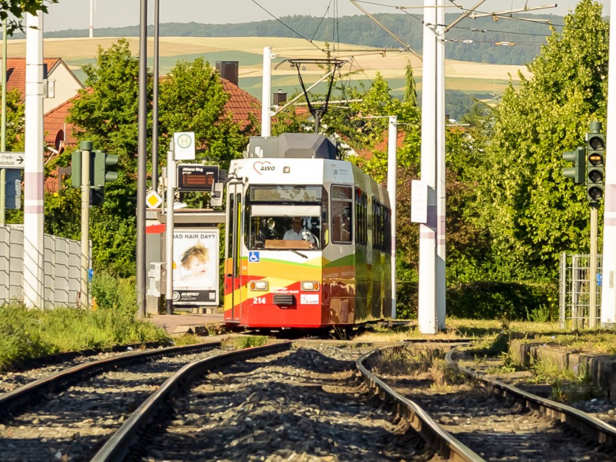 ÖPNV, Straba, Straßenbahn_Symbolbild-8821 Straßenbahnnetz in Würzburg. Symbolbild: Pascal Höfig