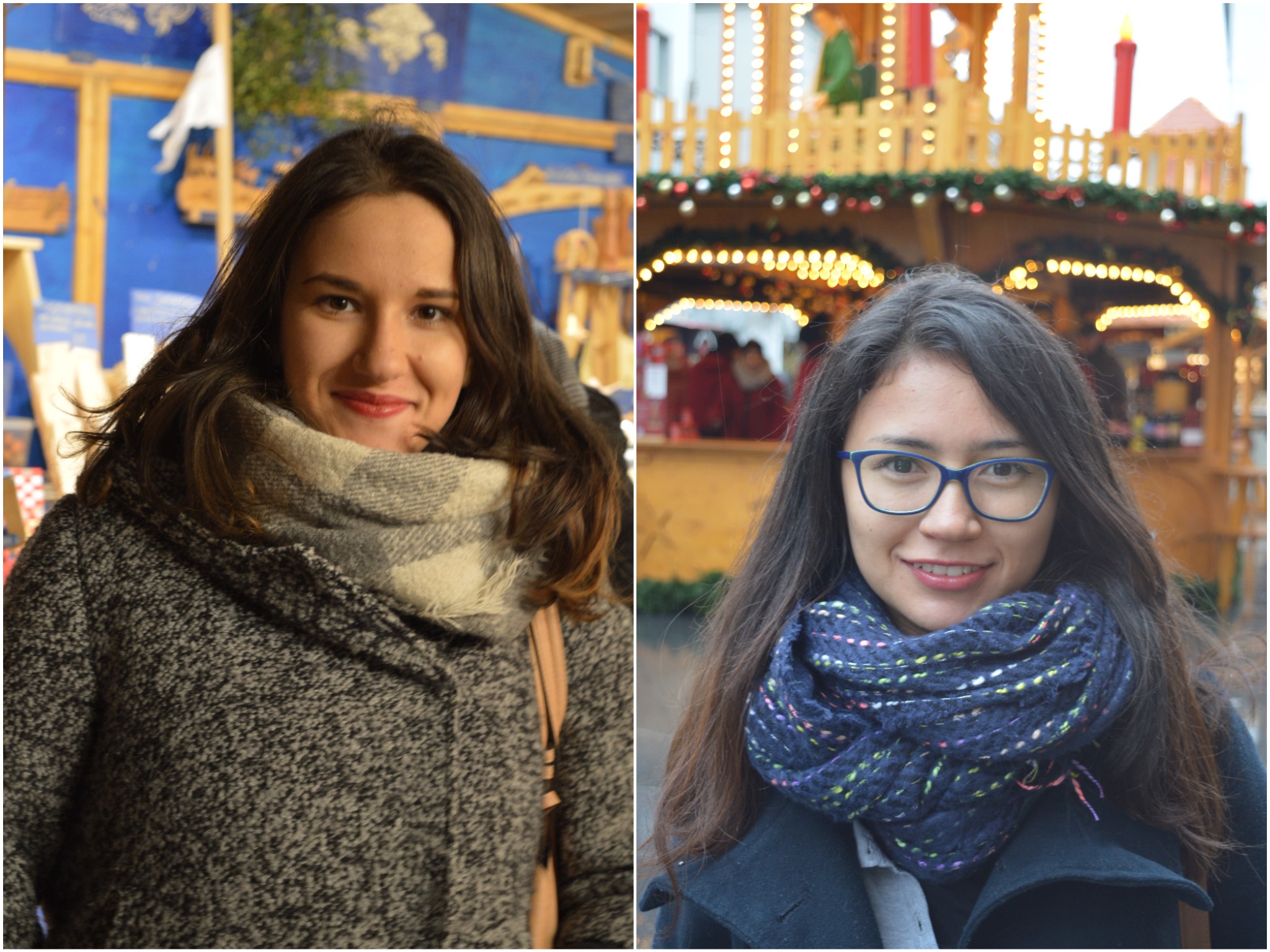 Collage_Valeria_Violeta Die Studentinnen Violeta (links) und Valeria (rechts). Fotos: Katharina Bormann