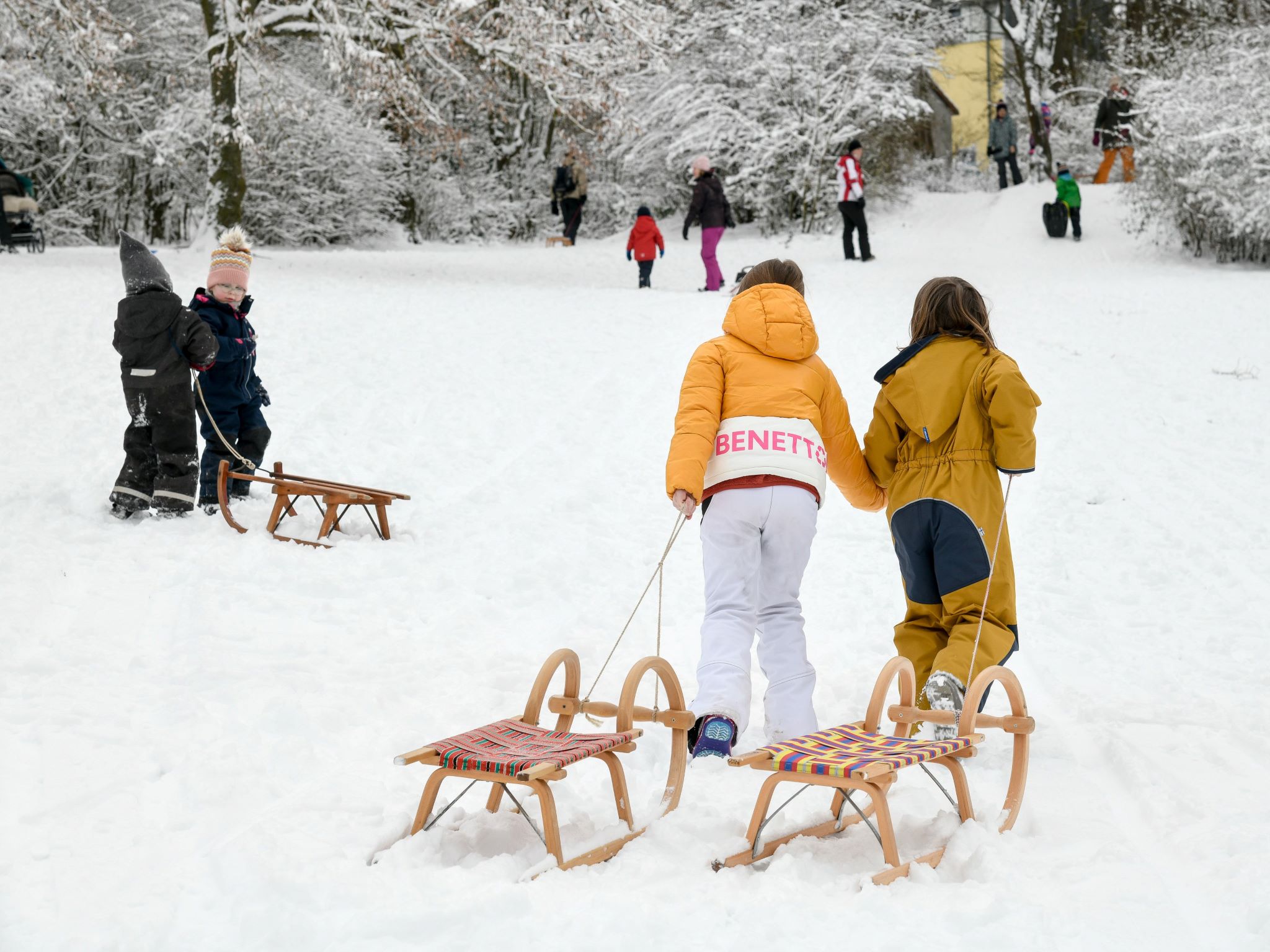 Schlittenfahren_Symbol Schlittenfahren im Winter. Foto: Thomas Obermeier