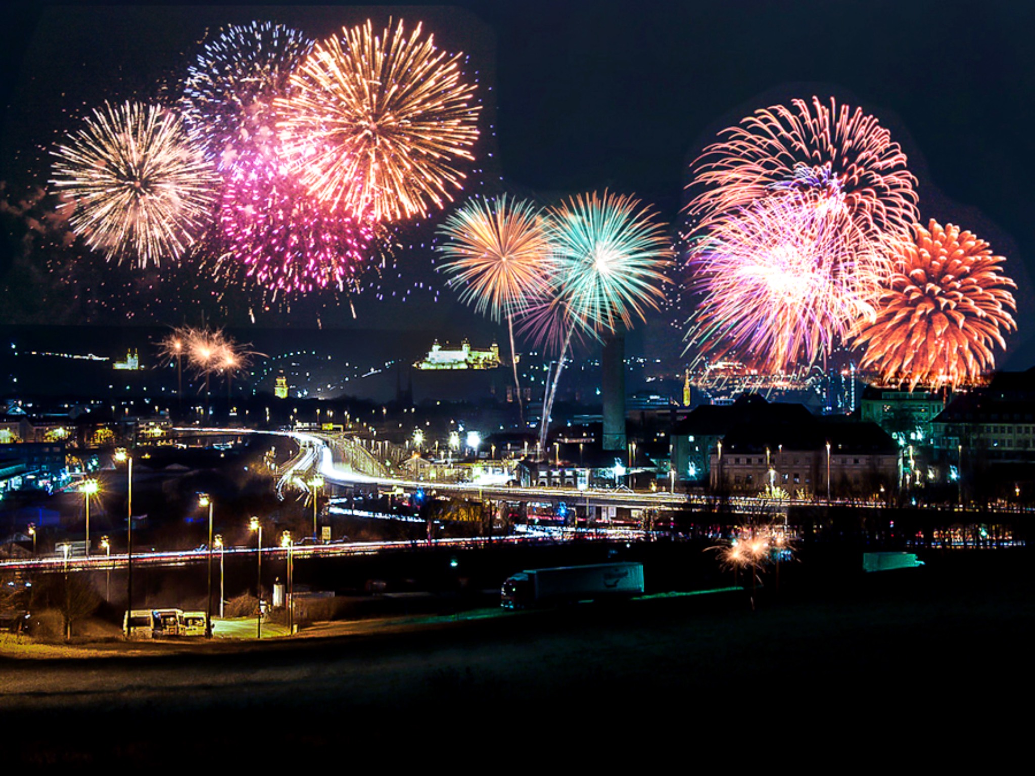 Silvesterfeuerwerk. Foto: Pascal Höfig
