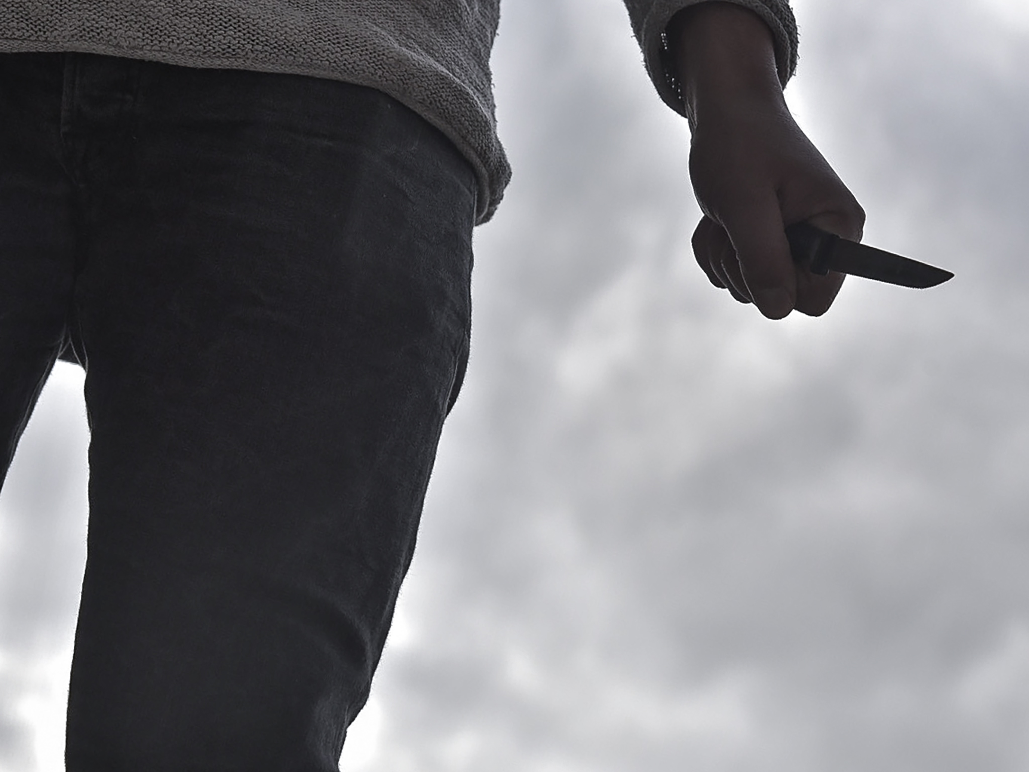 Messer_Angriff Angriff mit einem Messer. Symbolbild: Pascal Höfig