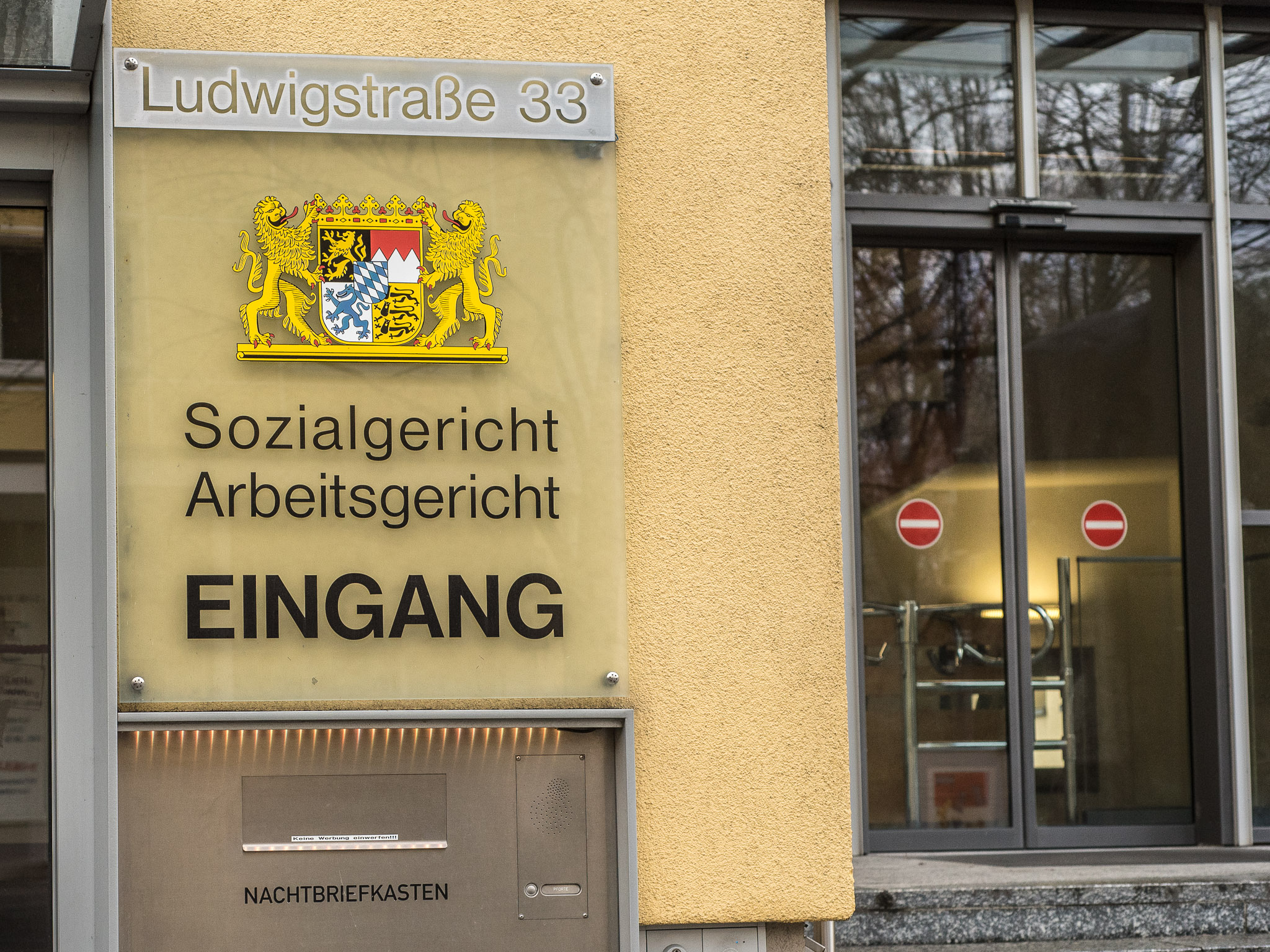 Sozialgericht_Arbeitsgericht_Symbol08 Das Sozial- und Arbeitsgericht in der Ludwigstraße. Symbolfoto: Pascal Höfig