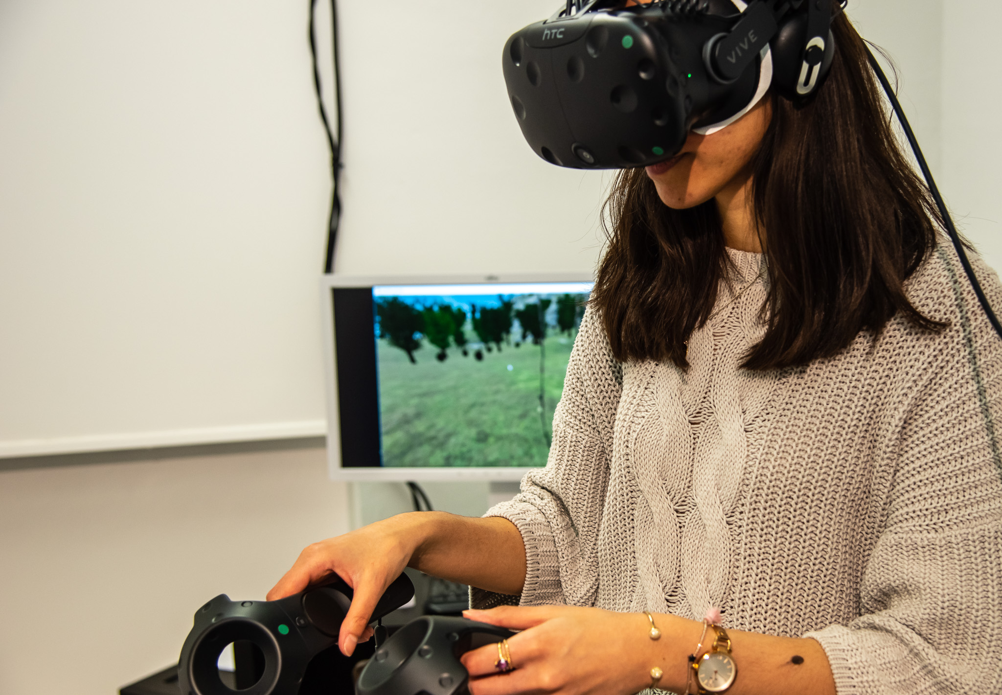 Foto: Pascal Höfig Virtual Reality testen! Foto: Pascal Höfig