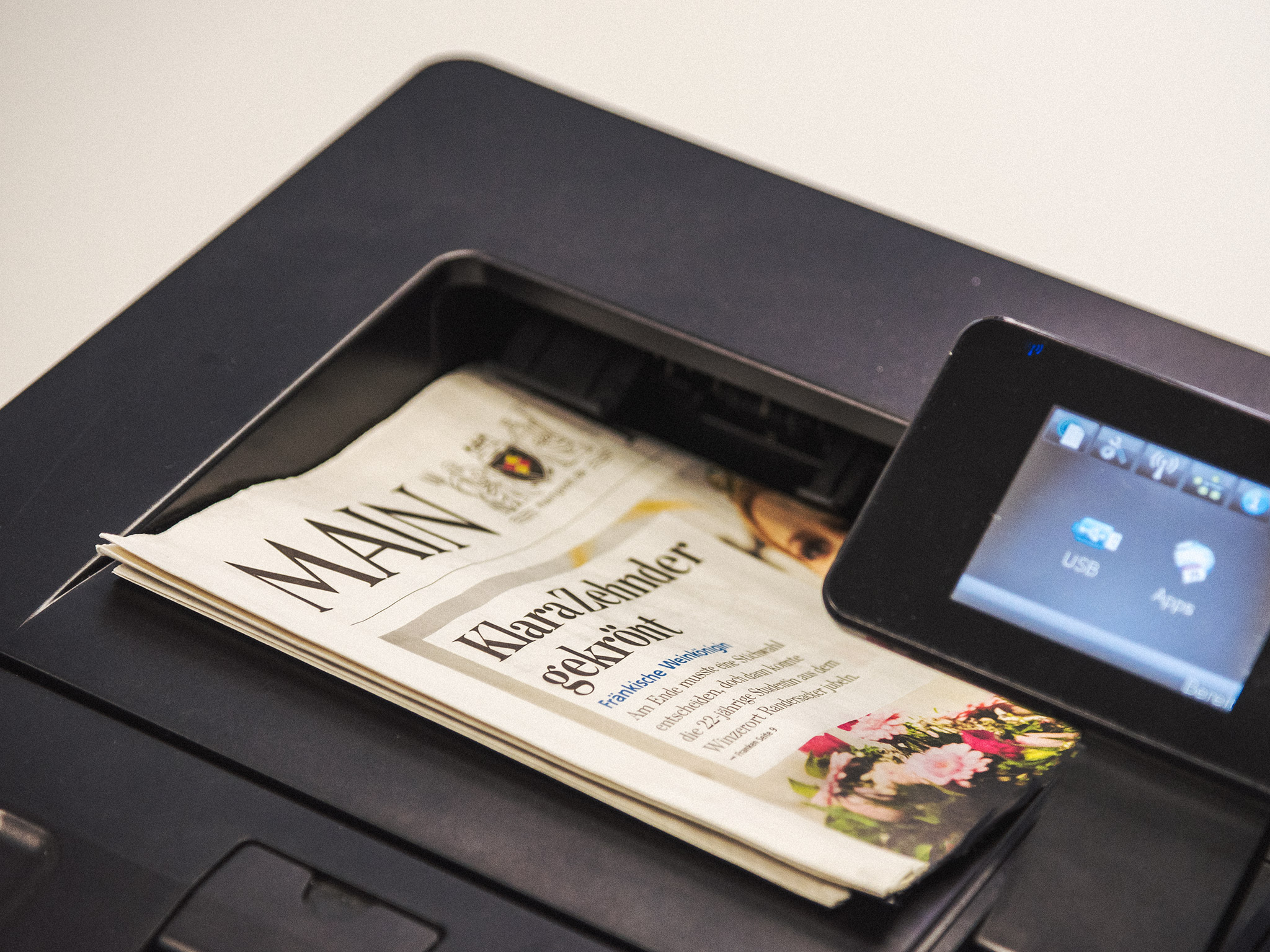 EPaper_Drucker ePaper-Printer. Symbolfoto: Pascal Höfig