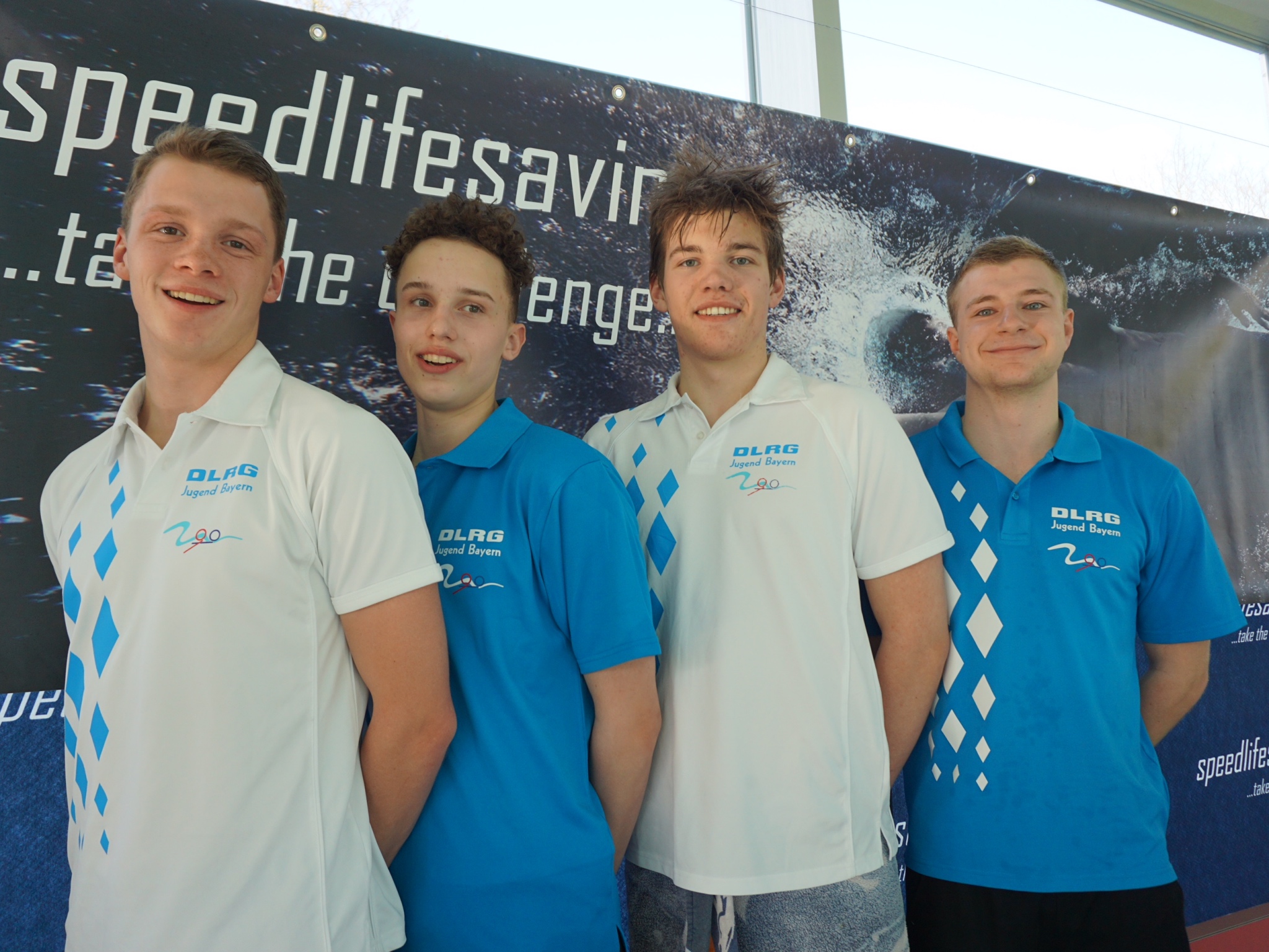 Die Herren der DLRG Jugend Bayern. Tim Dulitz ganz links. Foto: Thorsten Dulitz