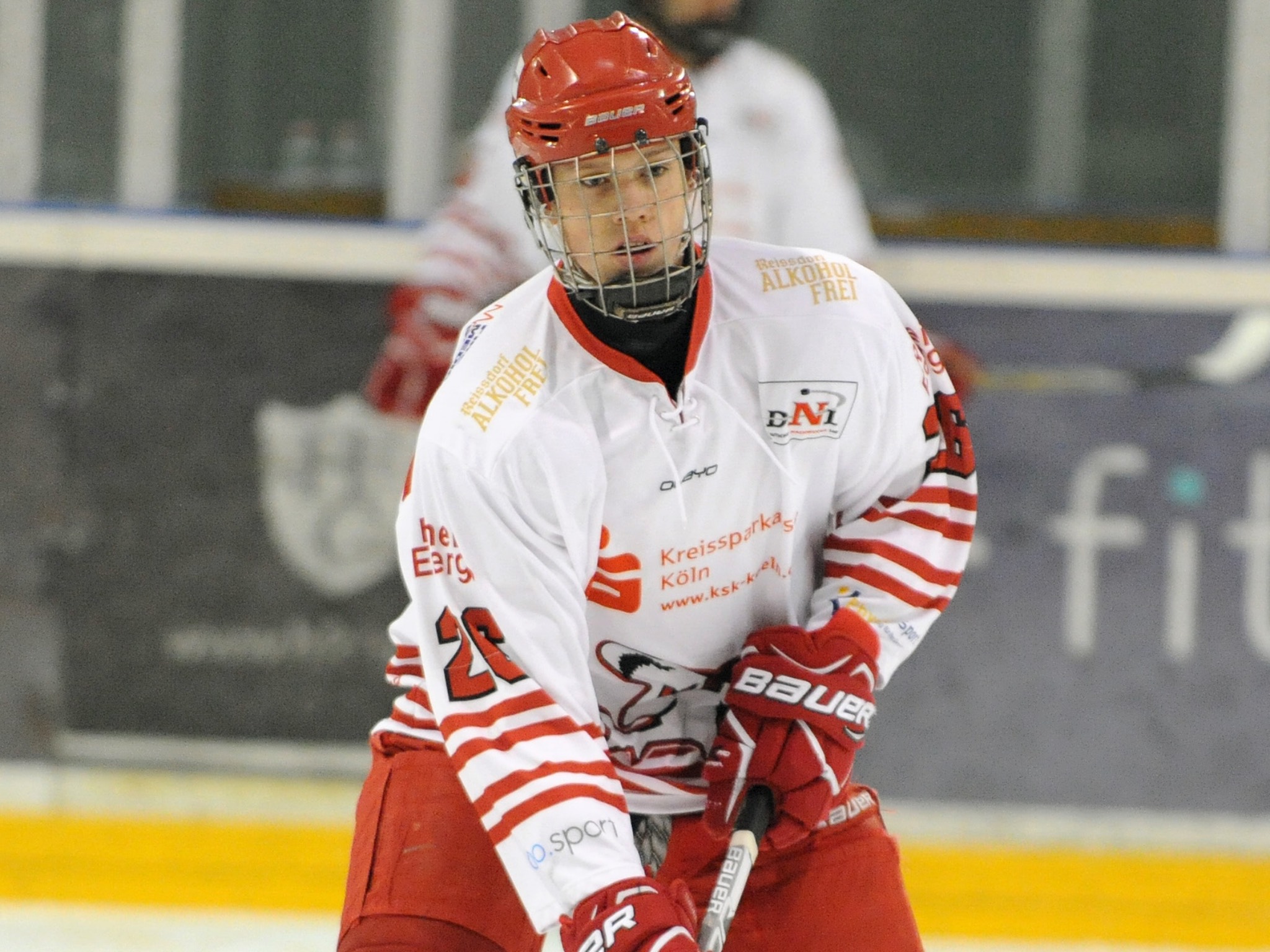 Dominic Bokk im Trikot der Kölner Haie. Foto: Kölner Haie