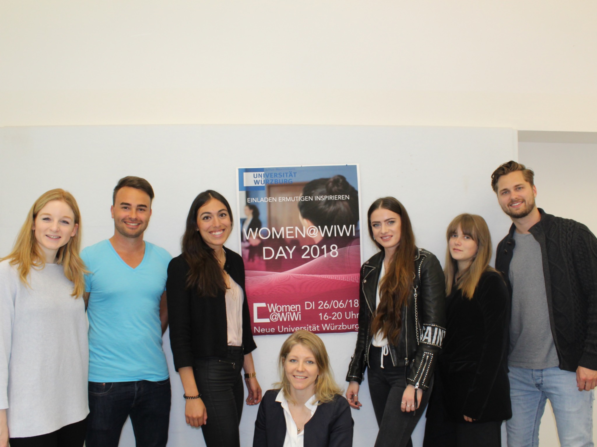 Gender_Women-Wiwi-Day Team Marketing und Organisation des Women@WiWi Day 2018. Foto: Louisa Schmidt