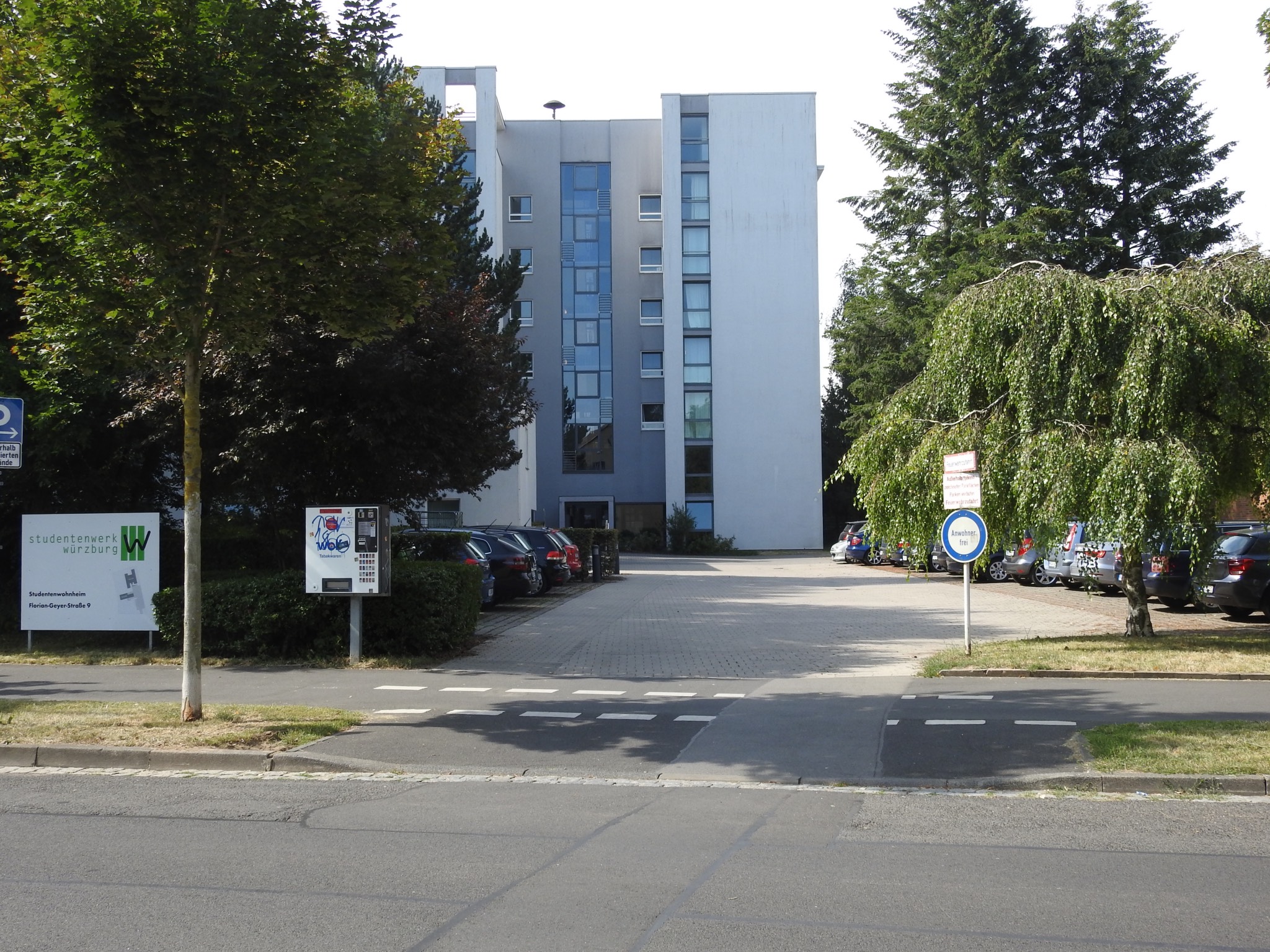 Studentenwohnheim_SW_Florian-Geyer-Straße Studentenwohnheim in der Florian-Geyer-Straße. Foto: Dirk Flieger