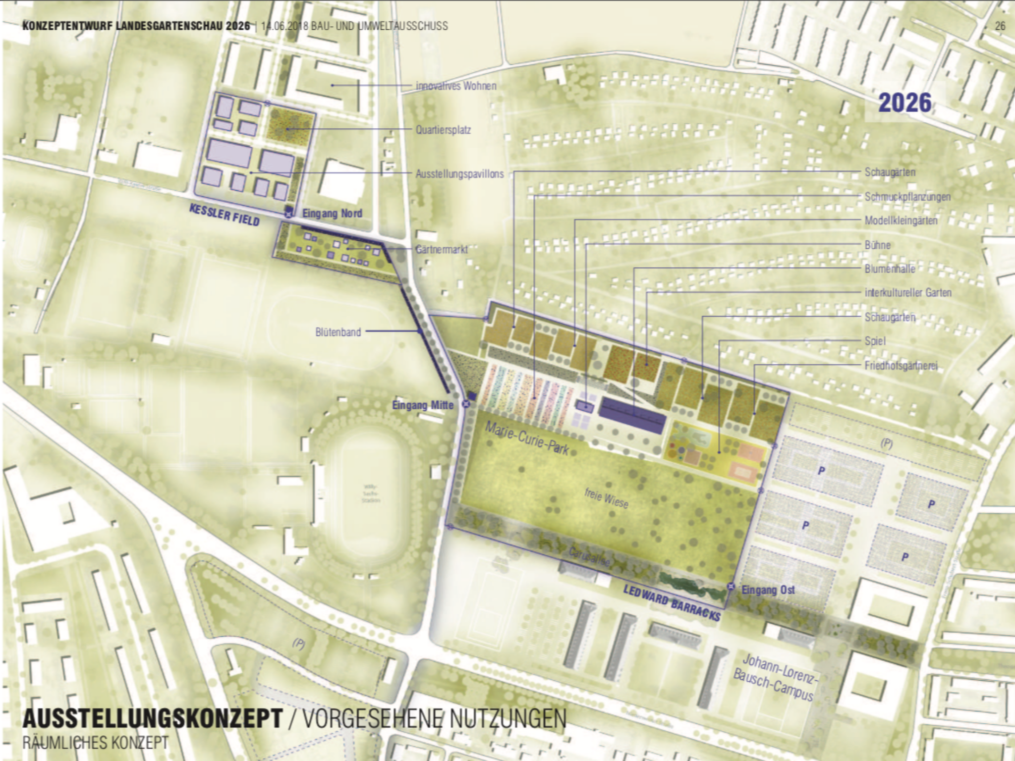Lageplan der LGS 2026. Grafik: Stadt Schweinfurt
