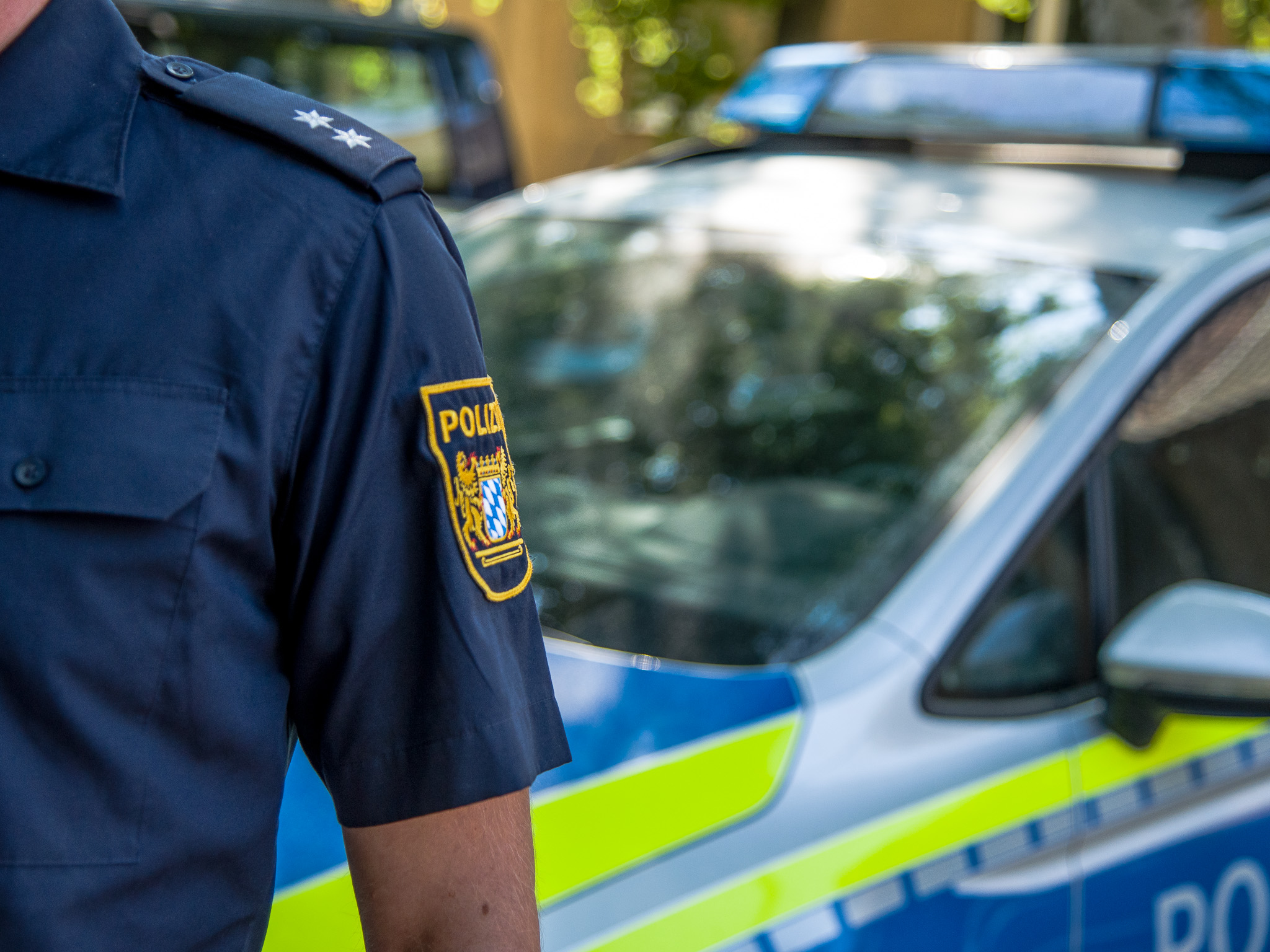 Polizei_Bayern (3 von 3) Ein Polizeibeamter. Symbolfoto: Pascal Höfig