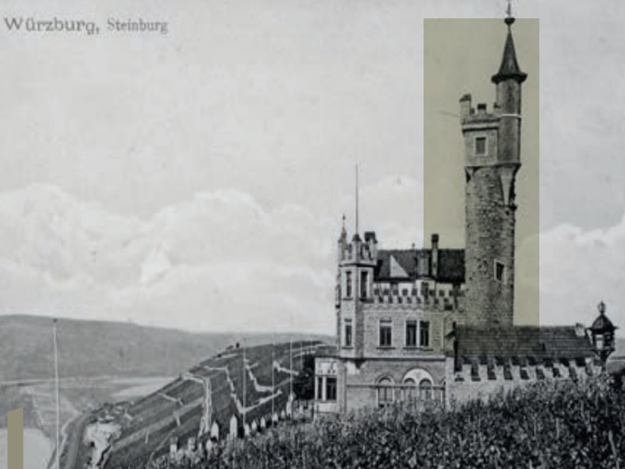 Die Steinburg um 1900. Foto: Schloss Steinburg