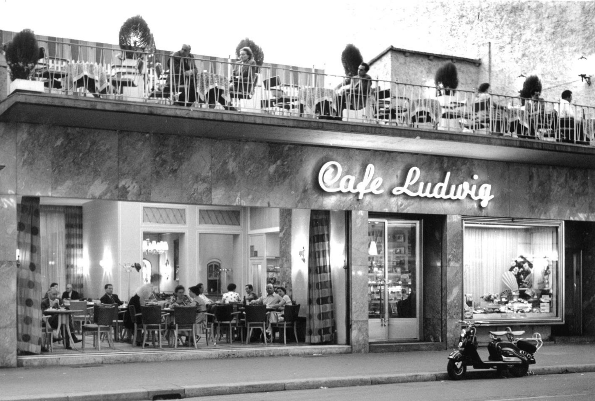Cafe Ludwig 1953 Cafe Ludwig im Jahr 1953. Foto: Club Ludwig