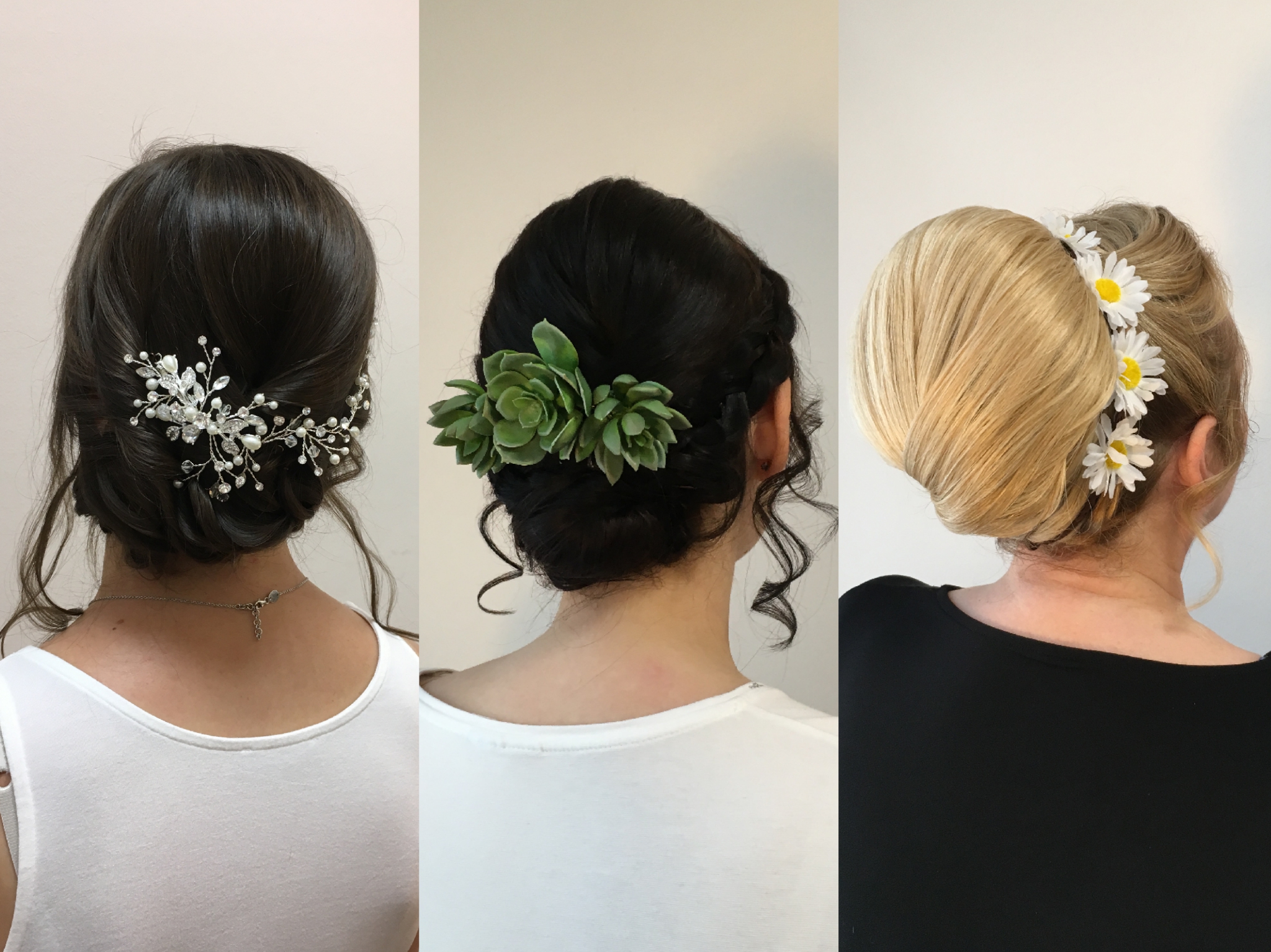 Brautfrisuren Haarmonie Kleine Details und Accessoires peppen Brautfrisuren auf. Foto: Salon Haarmonie