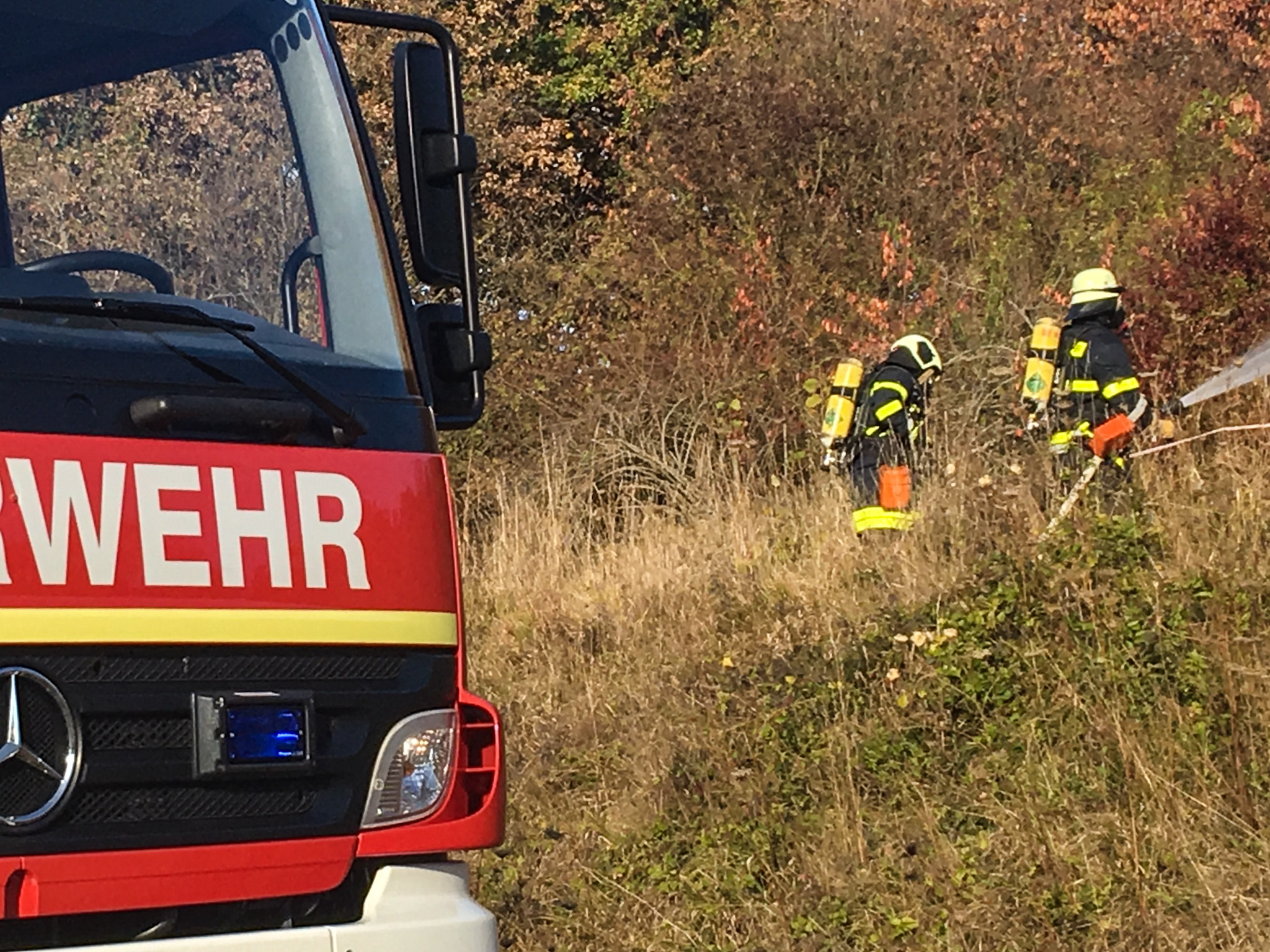 Feuerwehr_Uebung_Gerbrunn002 Feuerwehr im Einsatz. Symbolfoto: Pascal Höfig
