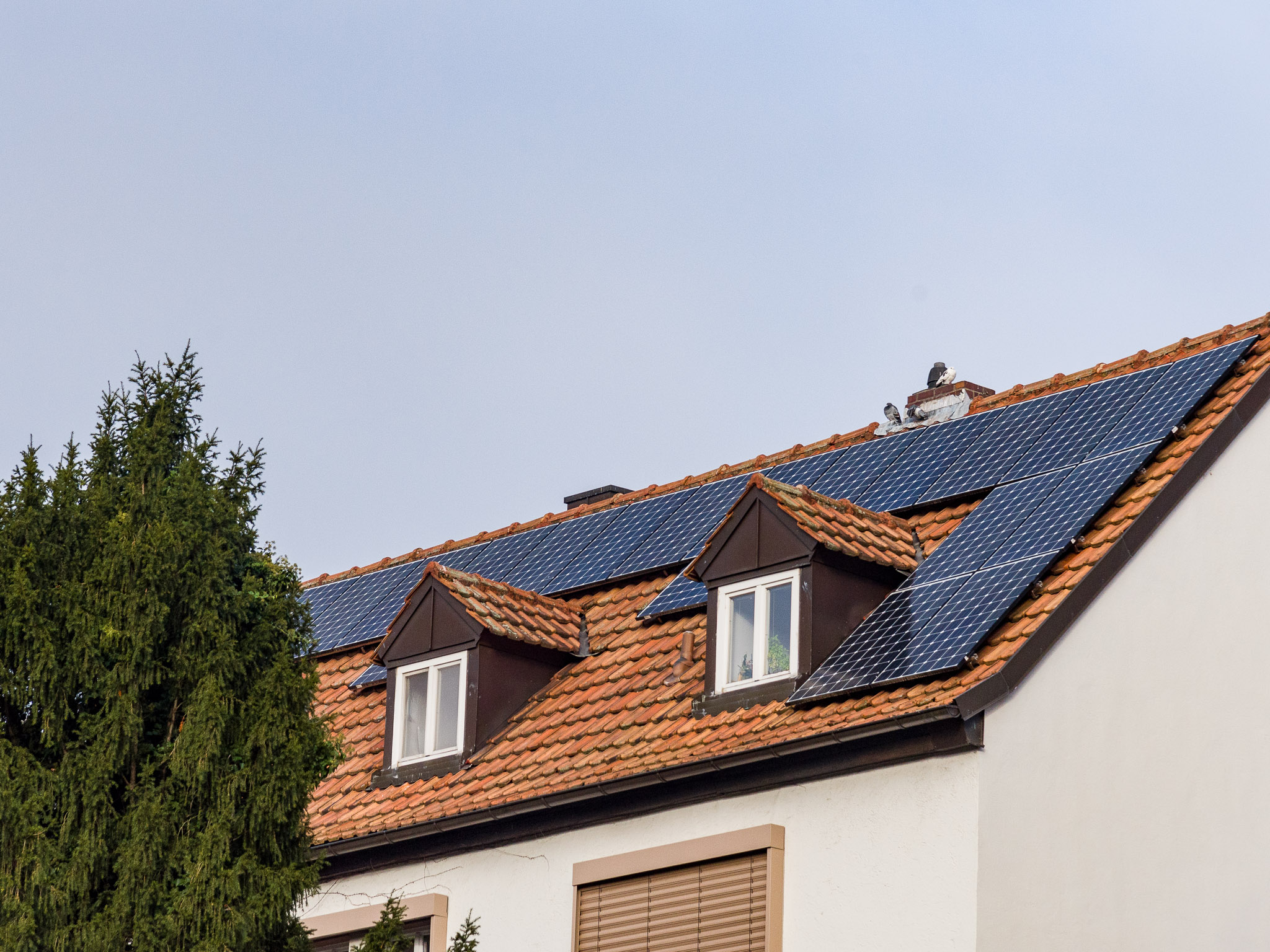 Photovoltaik auf einem Hausdach. Symbolfoto: Pascal Höfig