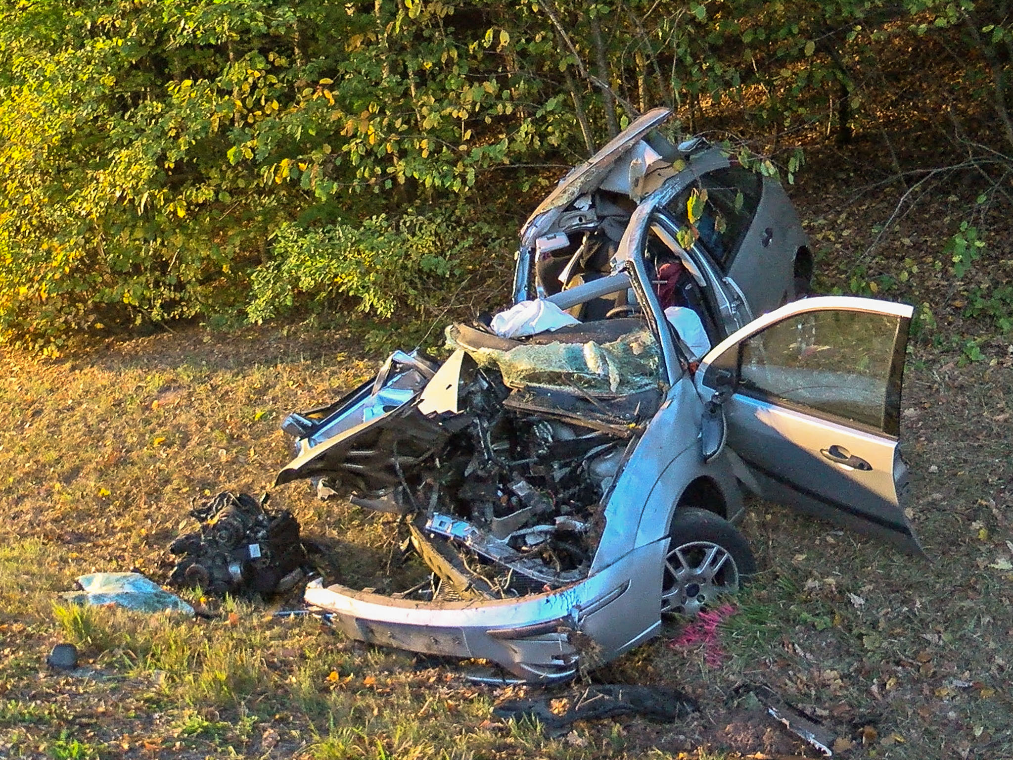 Der Fahrer verstarb noch an der Unfallstelle. Foto: Pascal Höfig