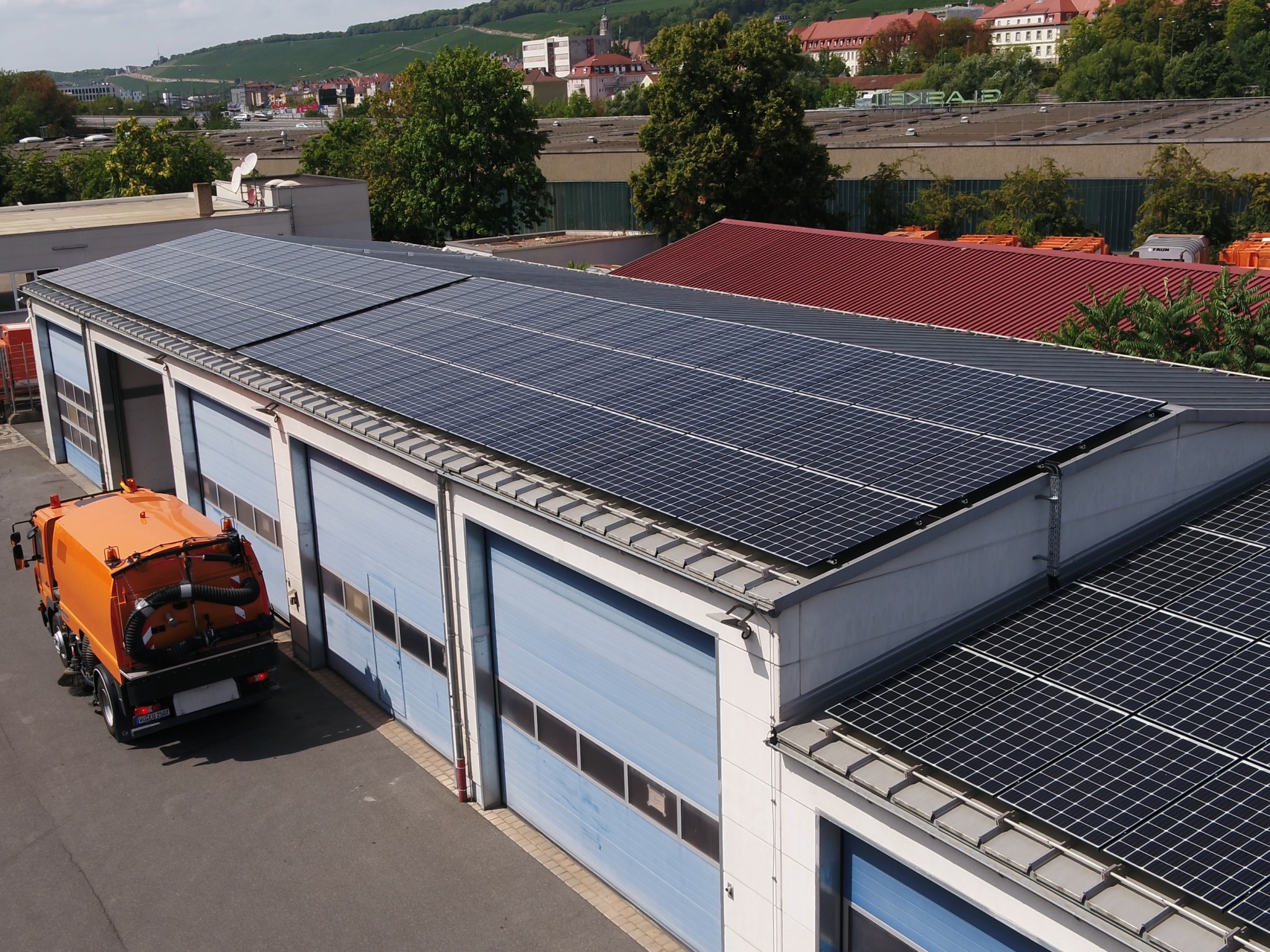 WVV_BBT_C_Solar Neue Solaranlage der WVV. Foto: WVV