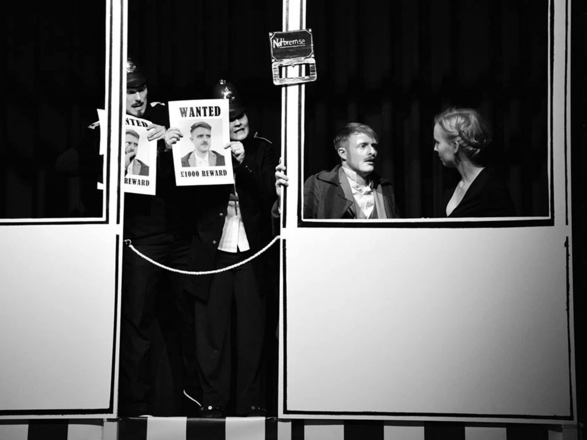 "Die 39 Stufen" dargestellt von der Studiobühne. Foto: Johanna Bode.