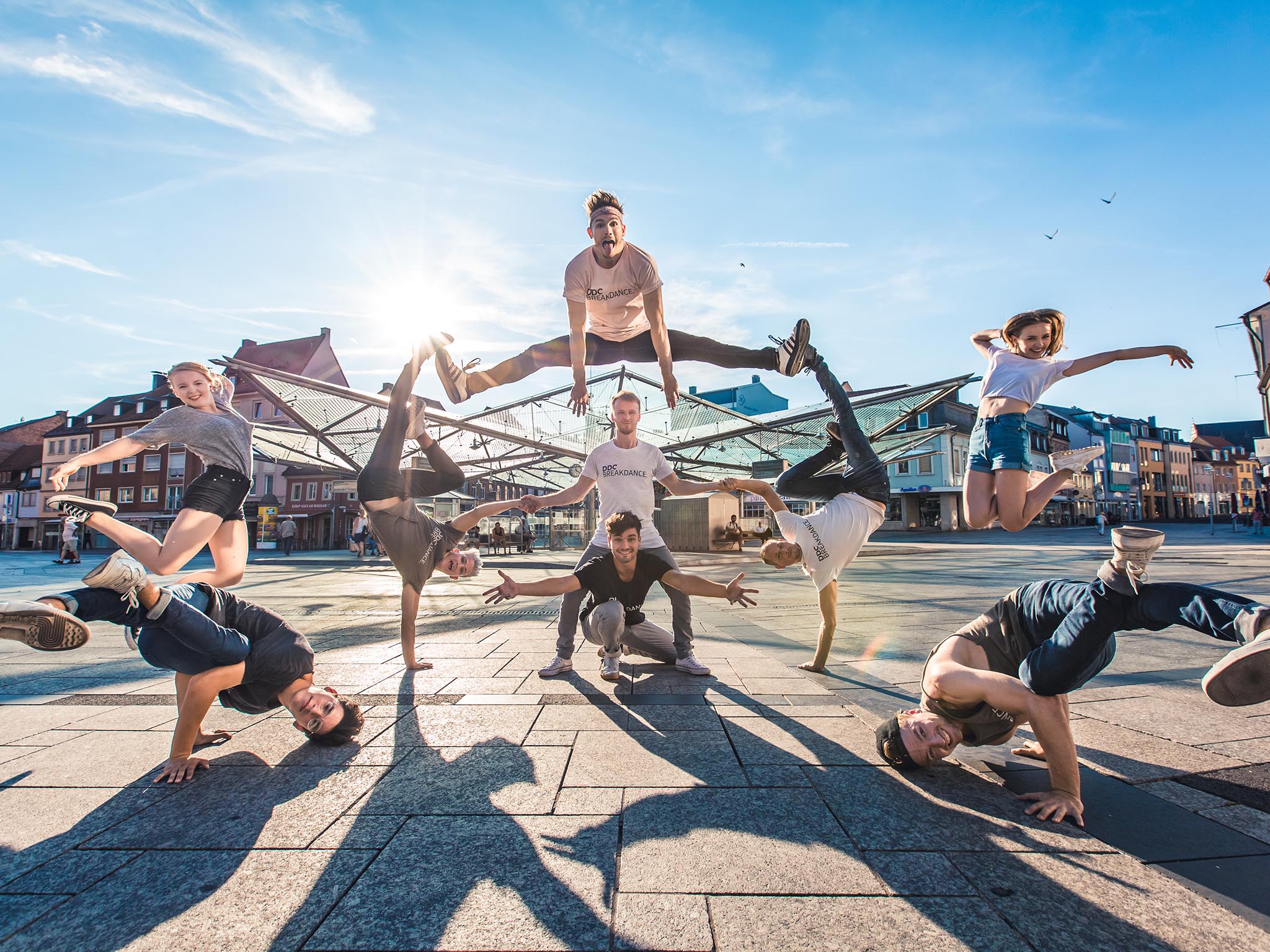 Schweinfurter Weltmeister - Die Breakdance Gruppe DDC. Foto: Raphael Götz, DDC.