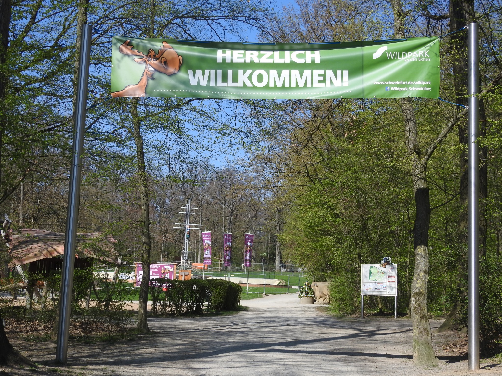 Eingang zum Wildpark an den Eichen. Foto: Dirk Flieger