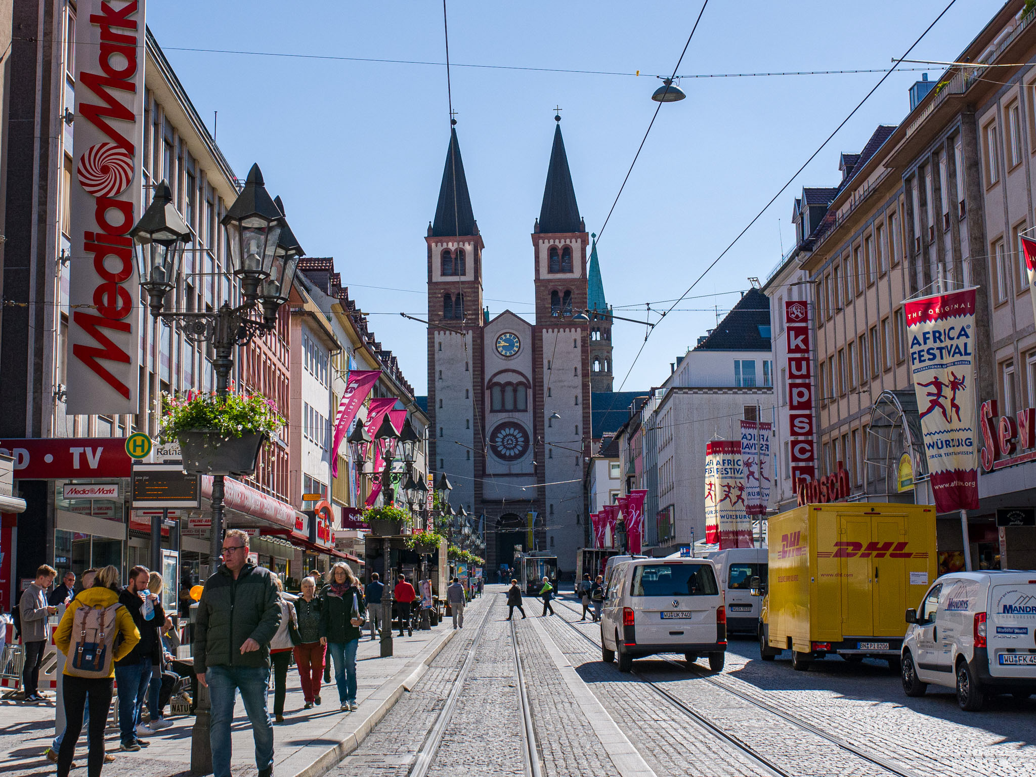 Domstraße in Würzburg. Foto: Pascal Höfig