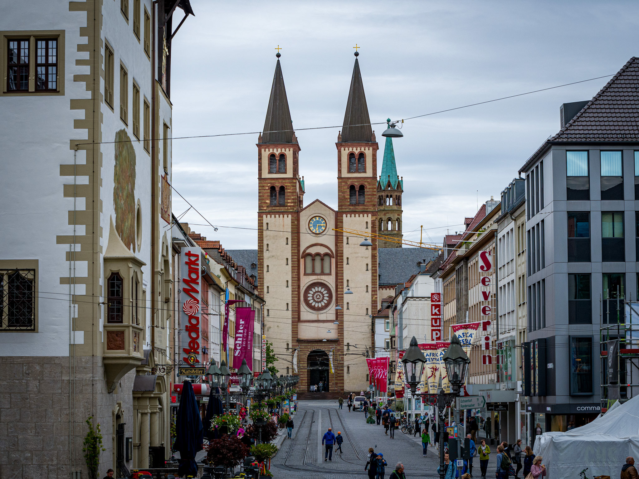 Domstraße in Würzburg. Foto: Pascal Höfig