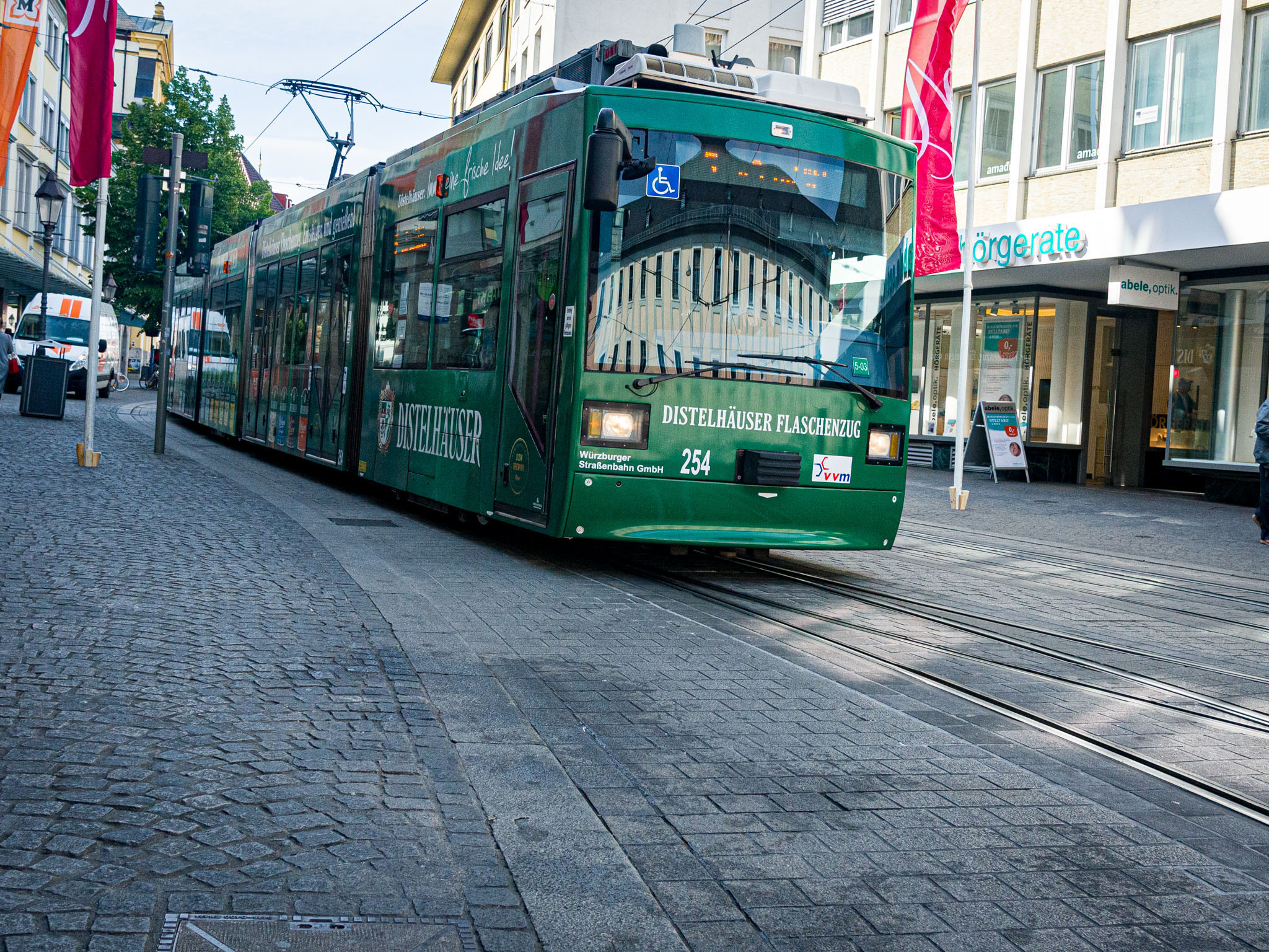 Straßenbahn in Würzburg. Foto: Pascal Höfig