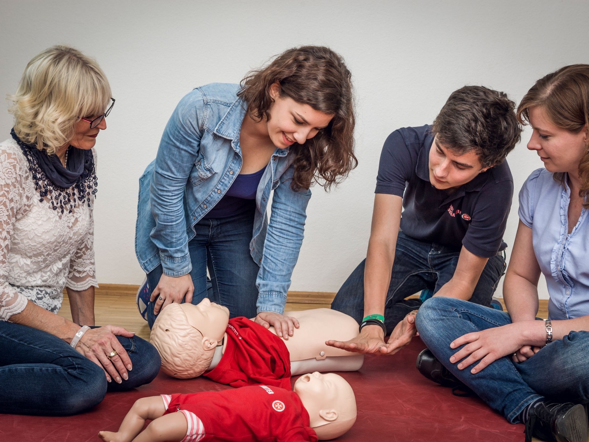 Erste-Hilfe-Kurs bei den Johannitern. Foto: Johanniter Unterfranken.
