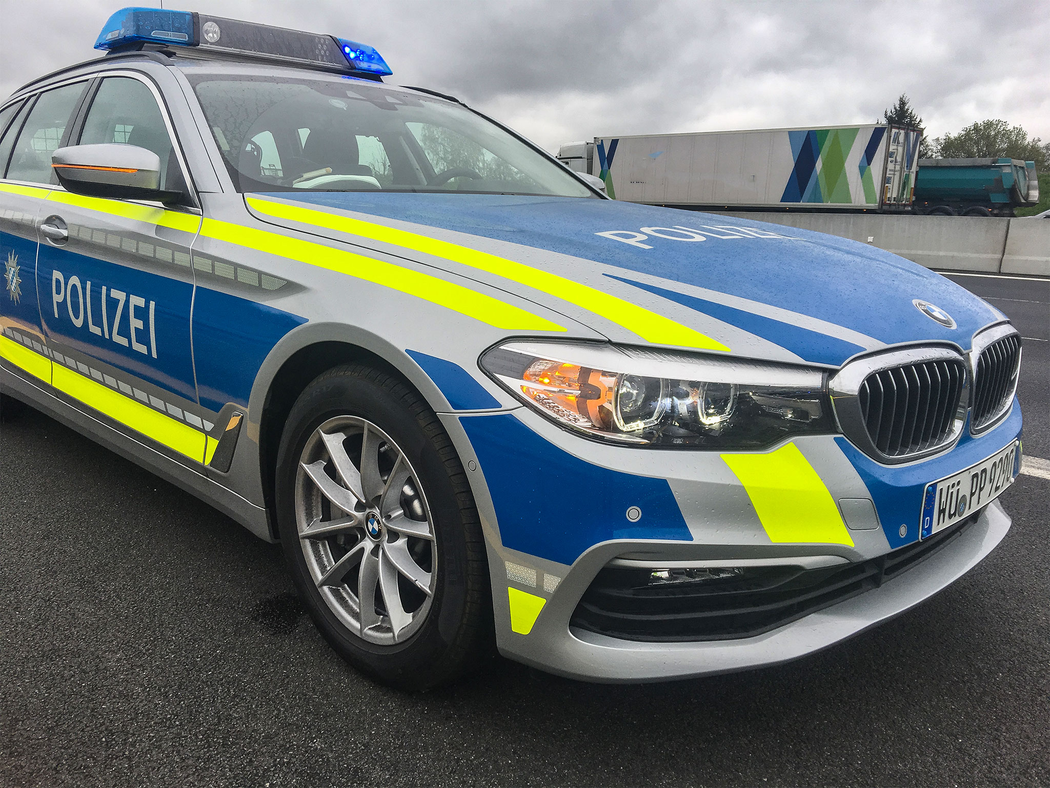 Polizei_Autobahn Autobahnpolizei im Einsatz. Foto: Pascal Höfig