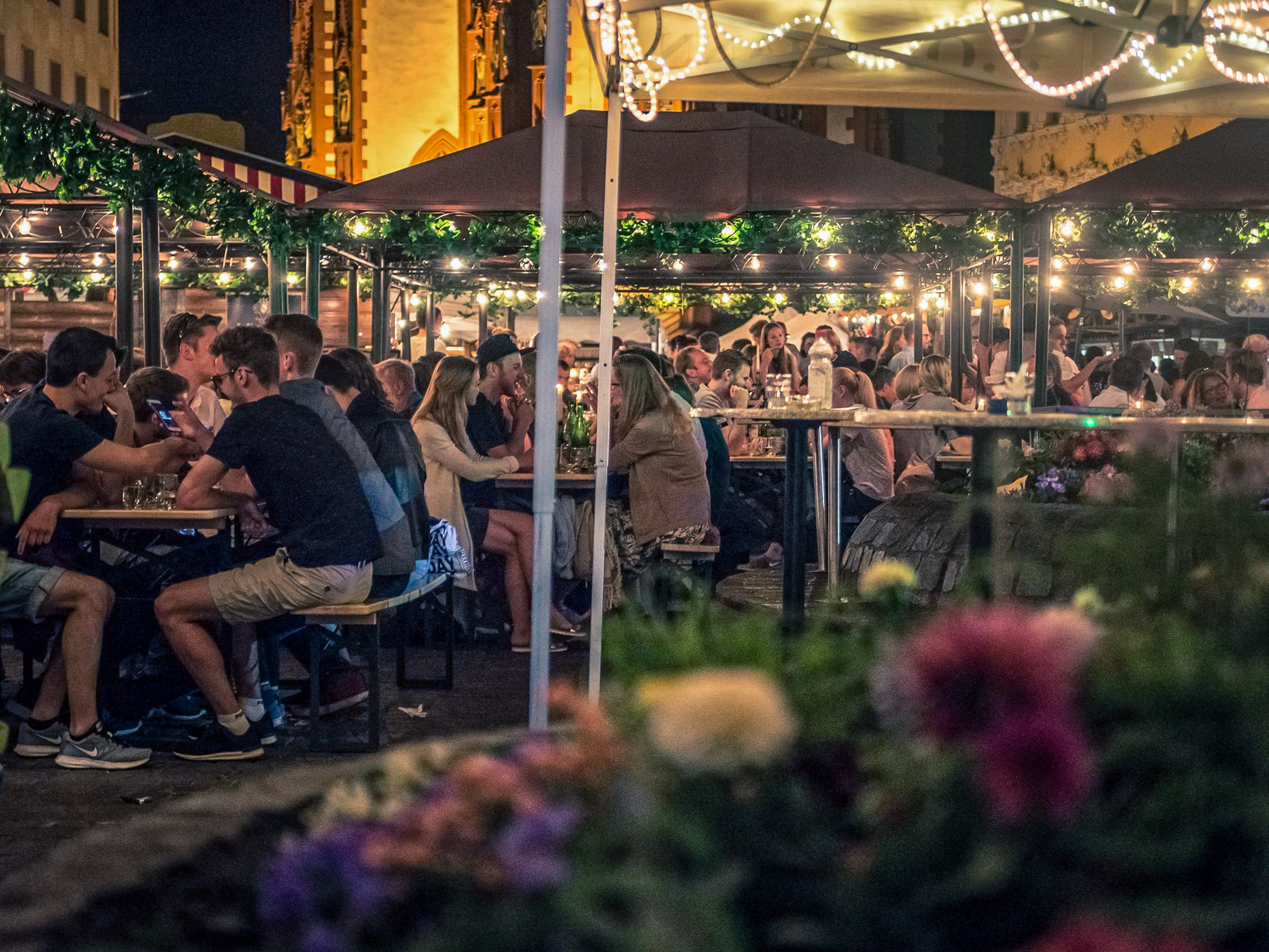 Das Weindorf in abendlicher Stimmung. Foto: Pascal Höfig