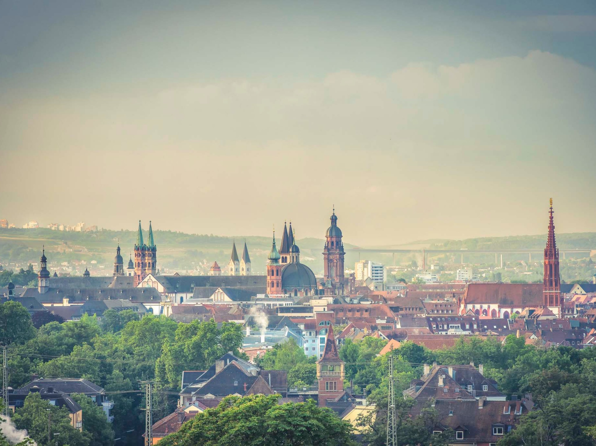 WUERZBURG-Aussicht Aussicht auf Würzburg. Foto: Pascal Höfig