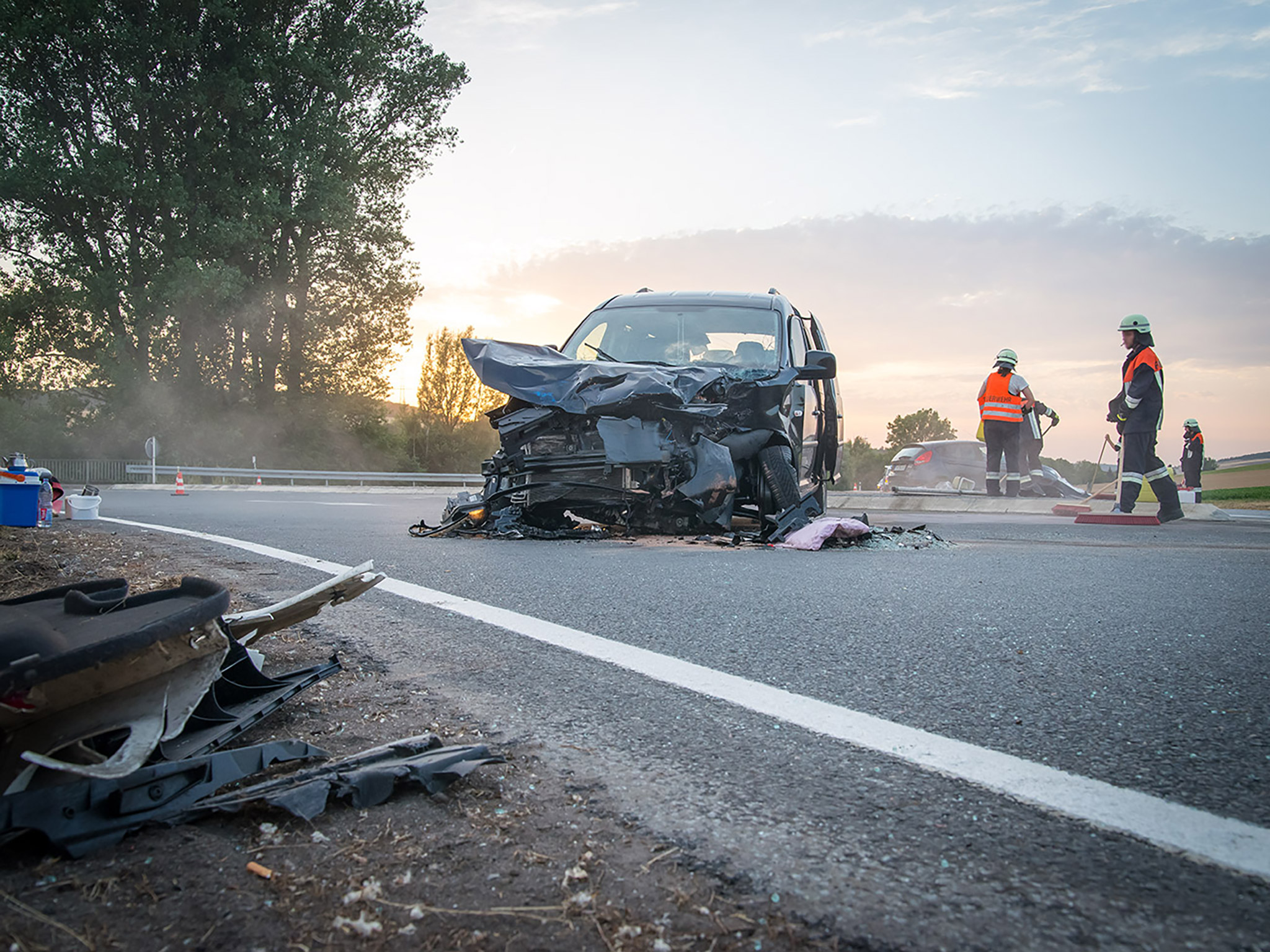 UnfallB8_2 Unfall auf der Landstraße. Symbolfoto: Pascal Höfig
