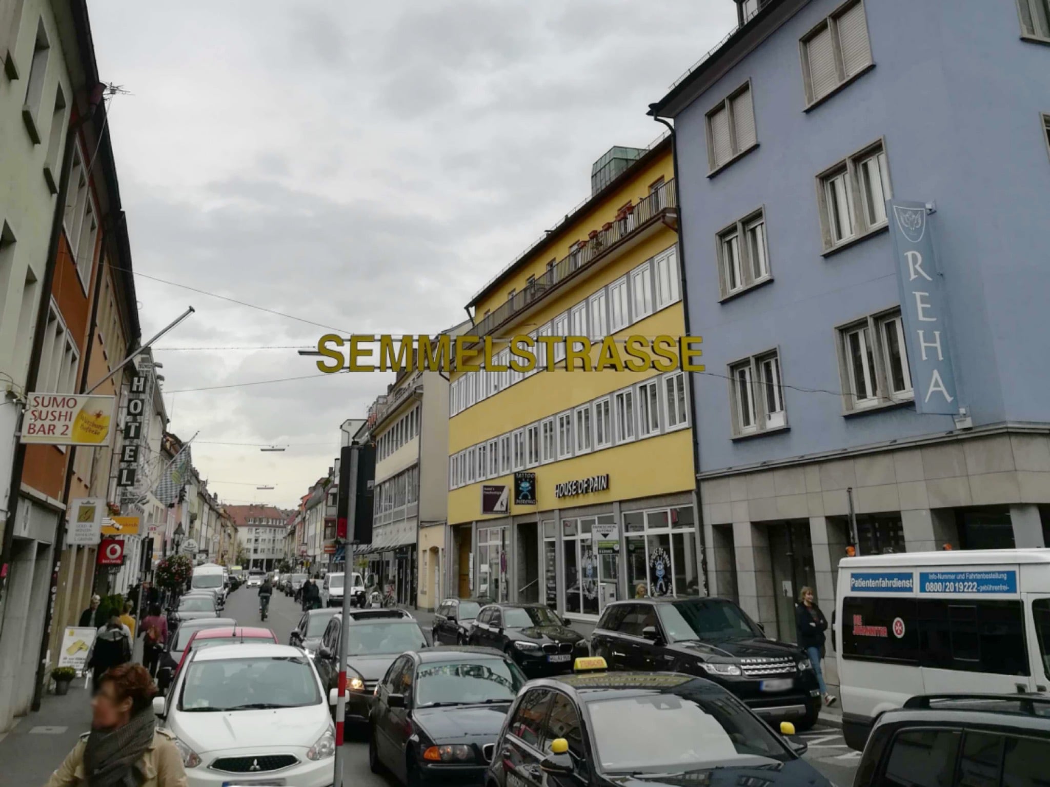 Semmelstrasse_Wue Die Semmelstraße in Würzburg. Foto: Jessica Hänse