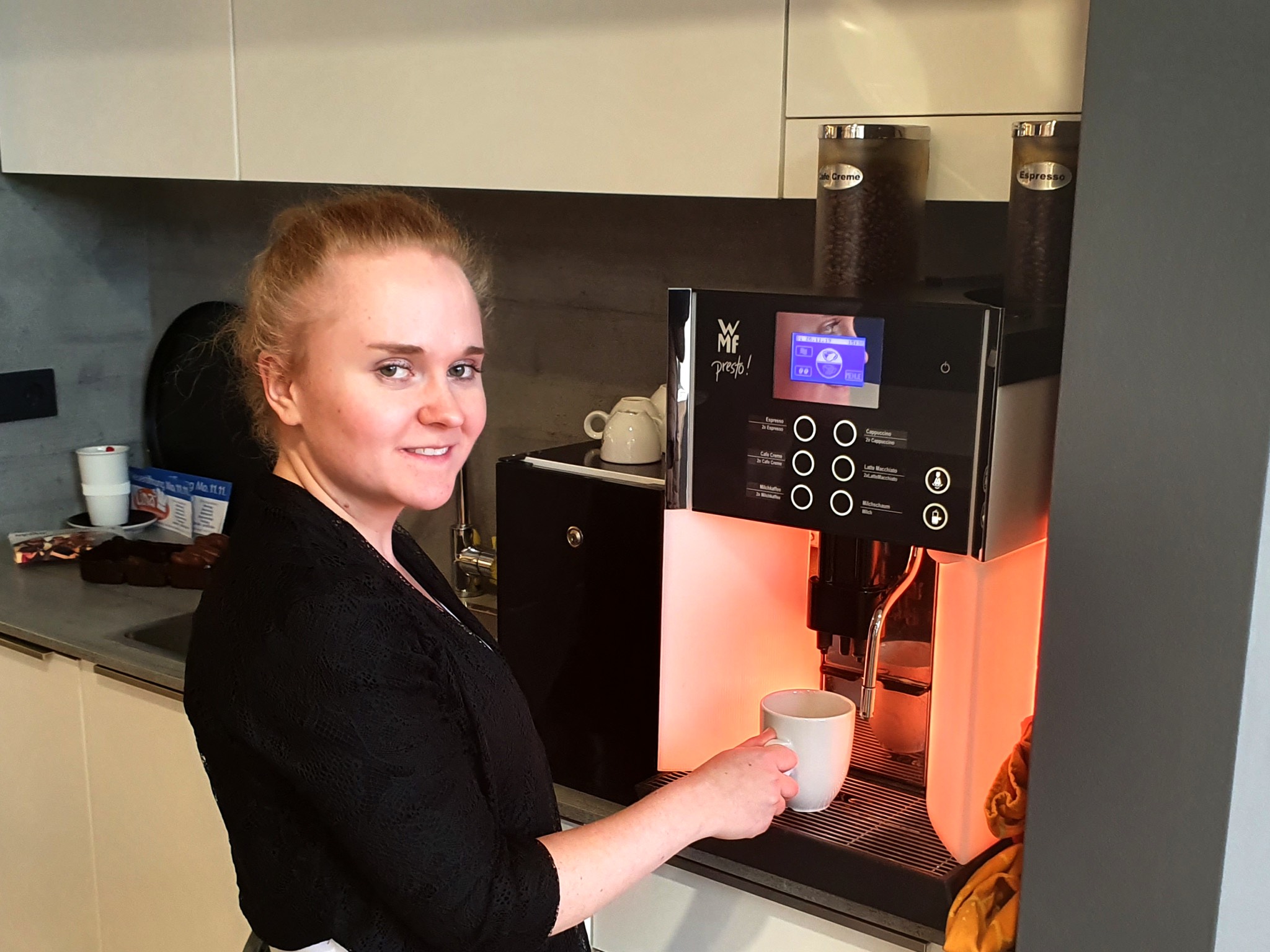 Karolina meint, dass das Wohlbefinden der Mitarbeiter an erster Stelle steht. Foto: Nadja Rabinowitsch