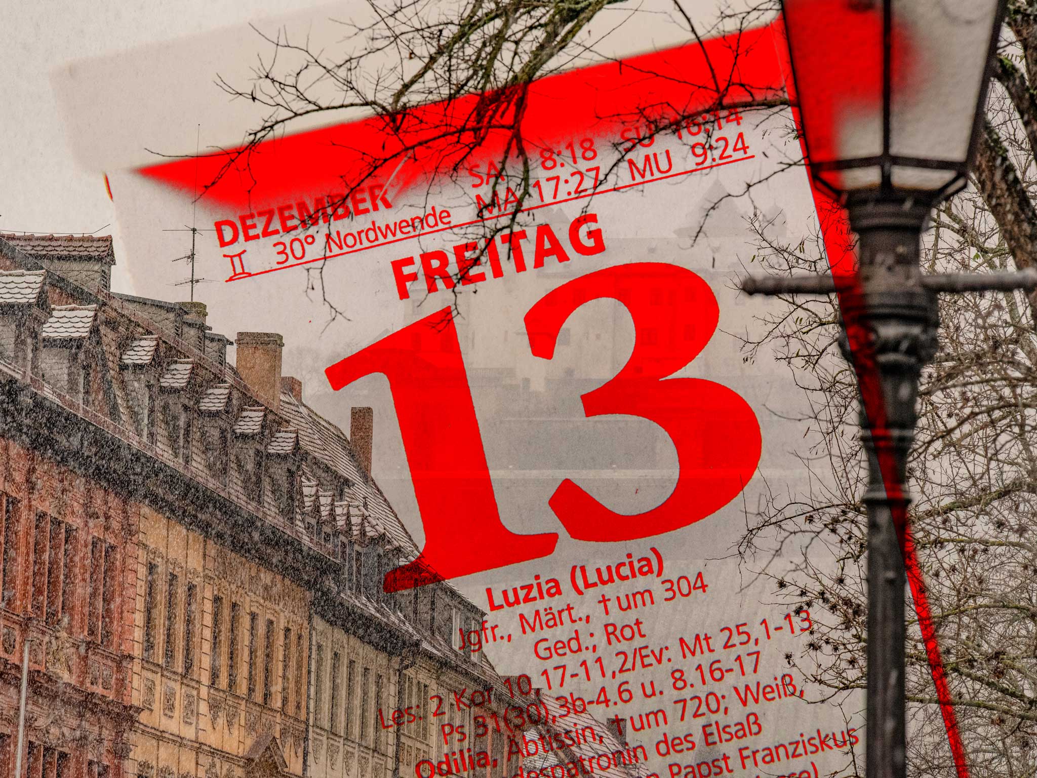 2019-12-13-WUERZBURG-Freitag-der-Dreizehnte Freitag, der 13. in Würzburg. Foto: Dominik Ziegler