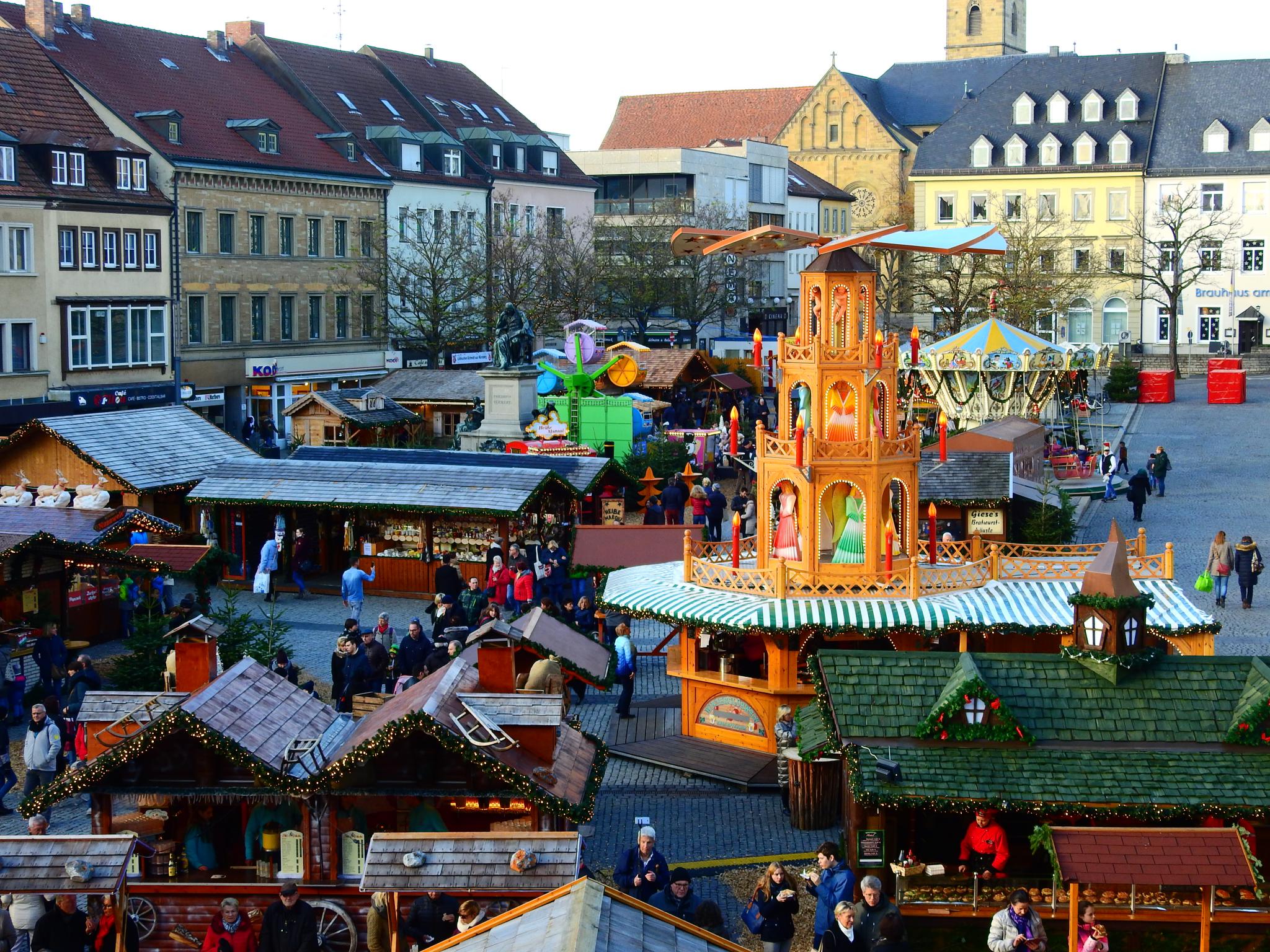 Der Schweinfurter Weihnachtsmarkt. Foto: Dirk Flieger