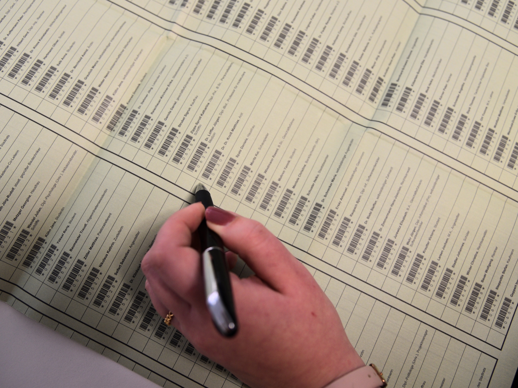 Wählen_Ankreuzen Wahlzettel Symbolbild. Foto: Laura Göpfert