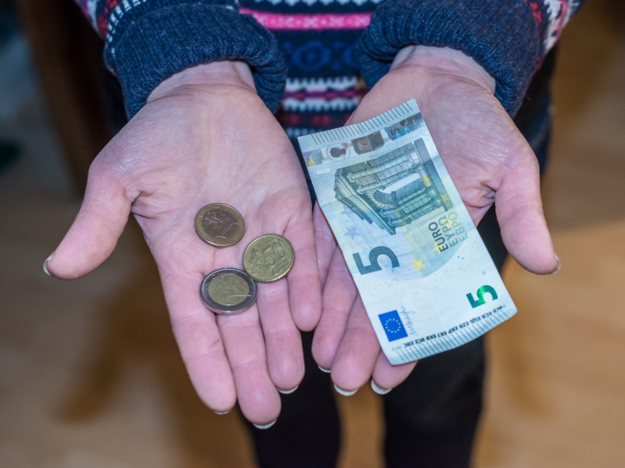 Geld_Mindestlohn Wenig Geld. Symbolbild: Pascal Höfig