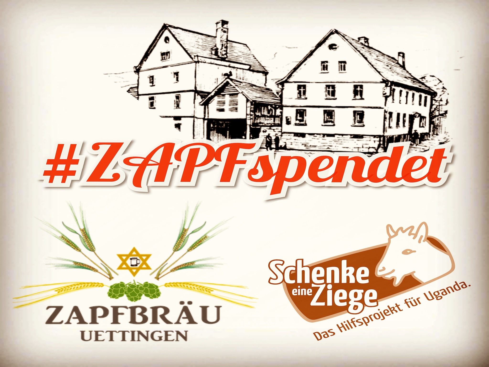 Plakat der Spendenaktion. Foto: Andreas Herr.