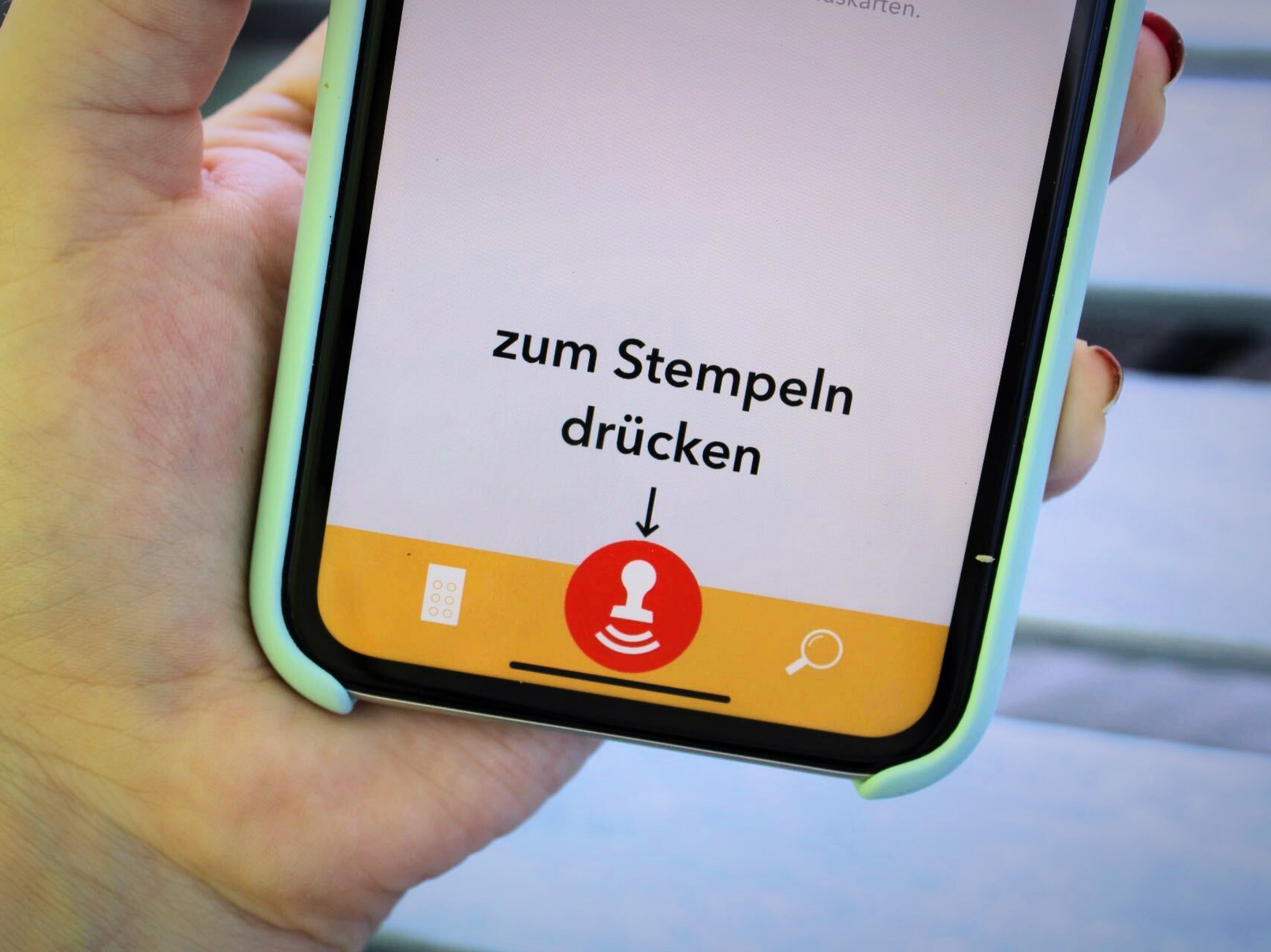 Stämps Die App "Stämps". Foto: Jessica Hänse