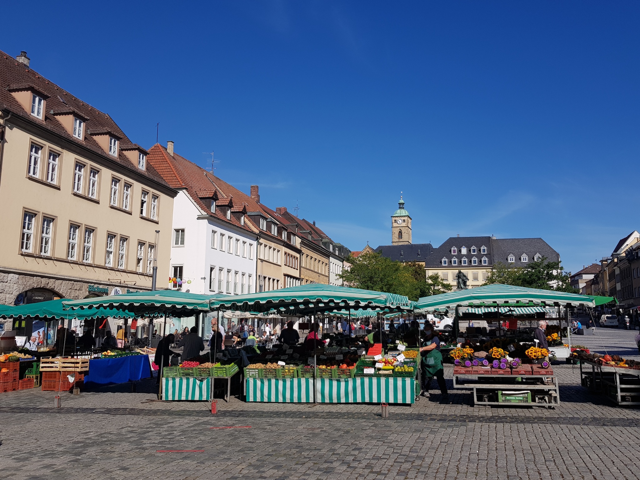 Wochenmarkt in Schweinfurt. Foto: Dirk Flieger