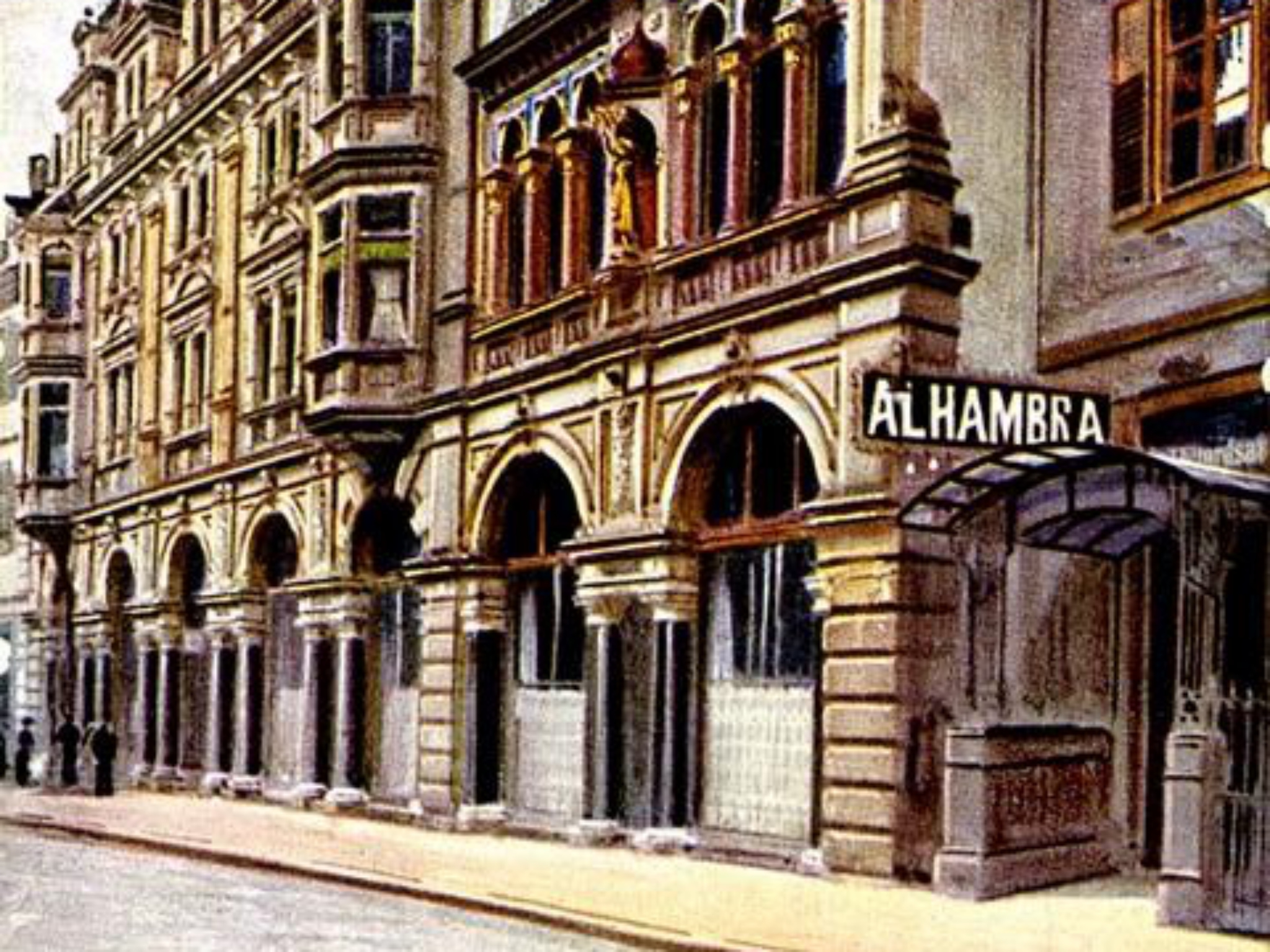 WilliDuerrnagel_Alhambra1 Außenansicht des Cafe-Restaurants Alhambra. Archiv: Willi Dürrnagel.