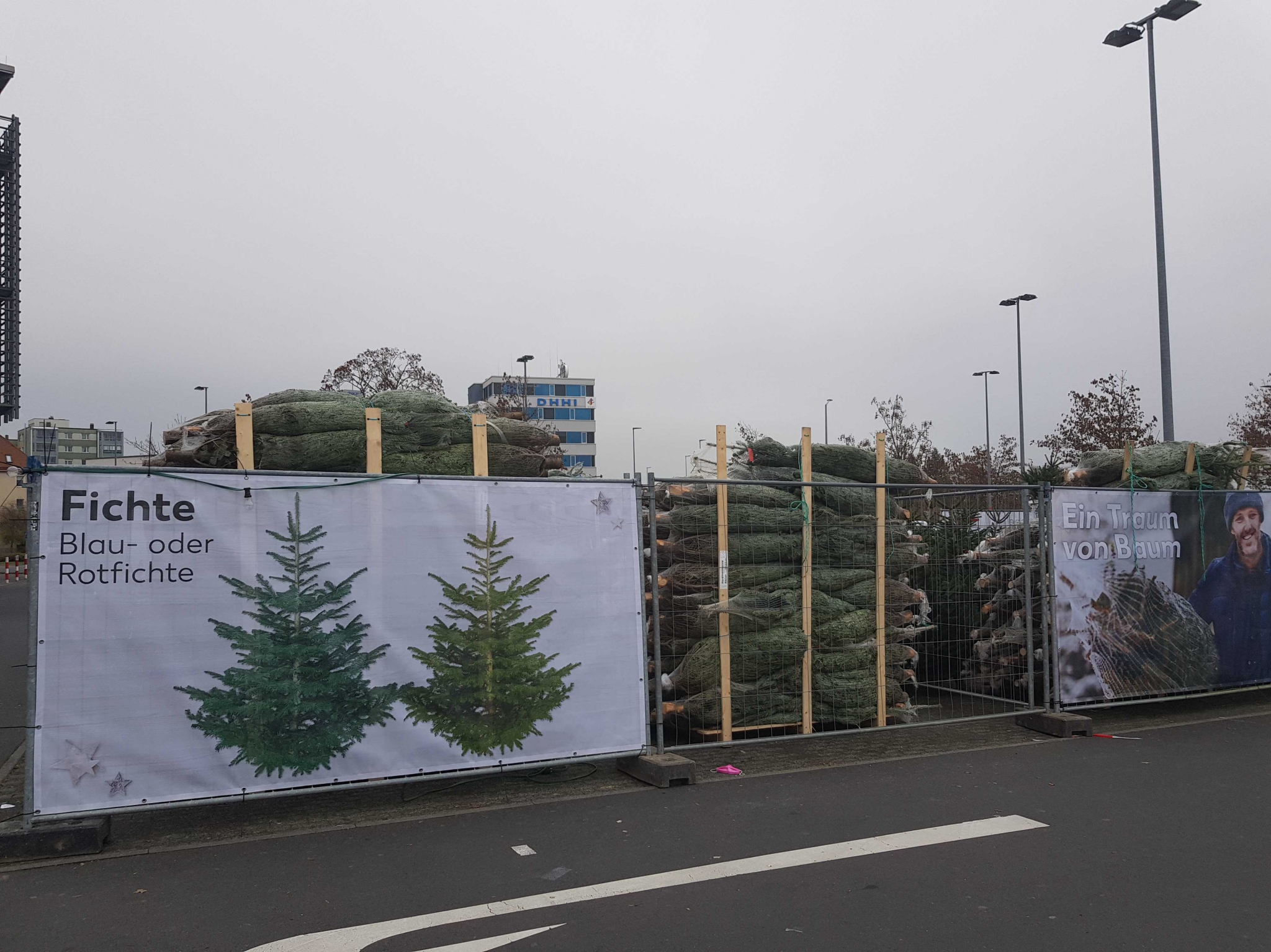 Dirk Flieger Weihnachtsbaumverkauf Kaufland1 Weihnachtsbaumverkauf bei Kaufland in Schweinfurt. Foto: Dirk Flieger.
