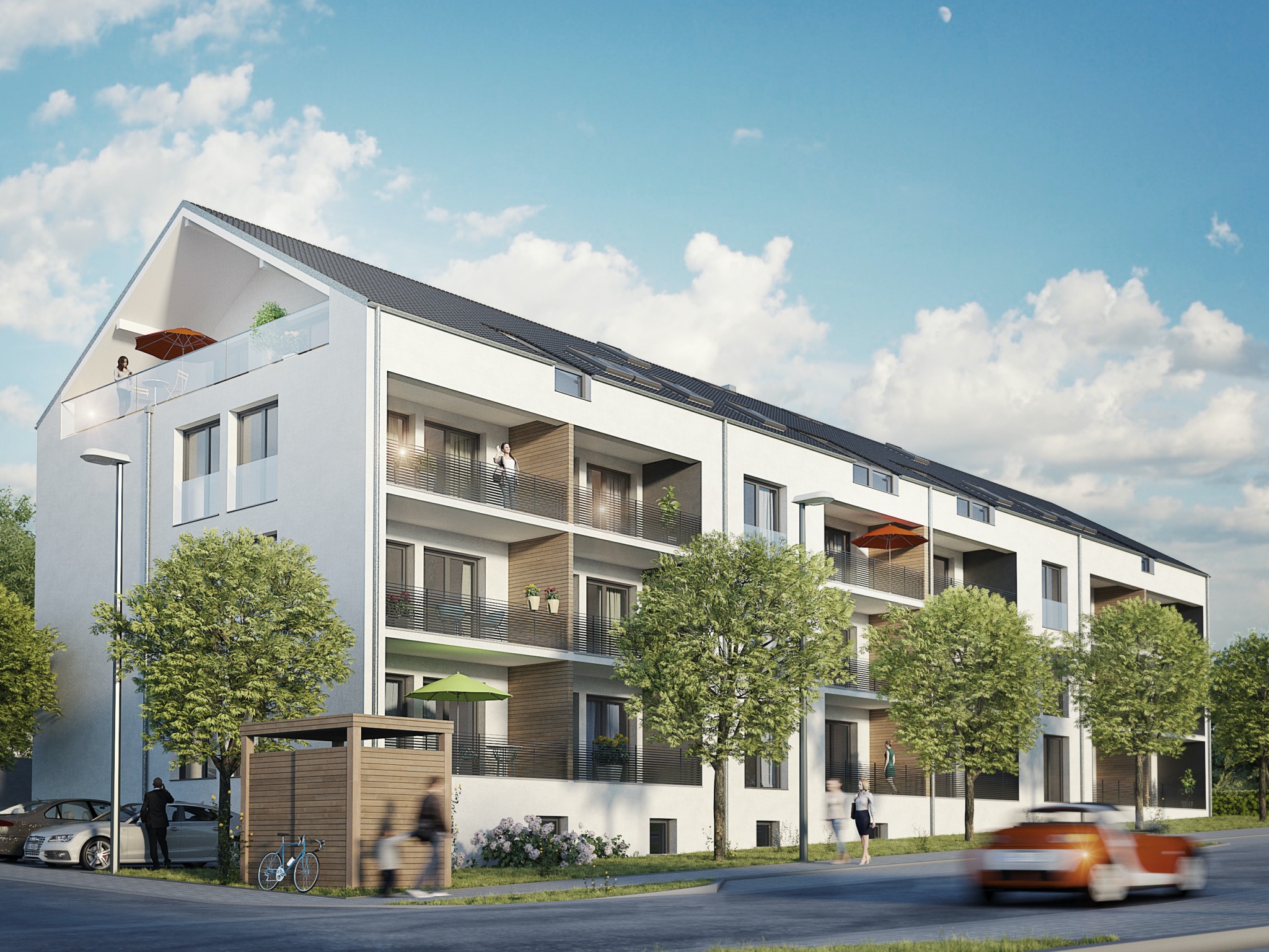 Riedelbau_MaintalBlick-Veitshoechheim_C001 Architekturvisualisierung der Wohnanlage Maintalblick Veitshöchheim. Bildquelle: Stefan Sauer, Würzburg