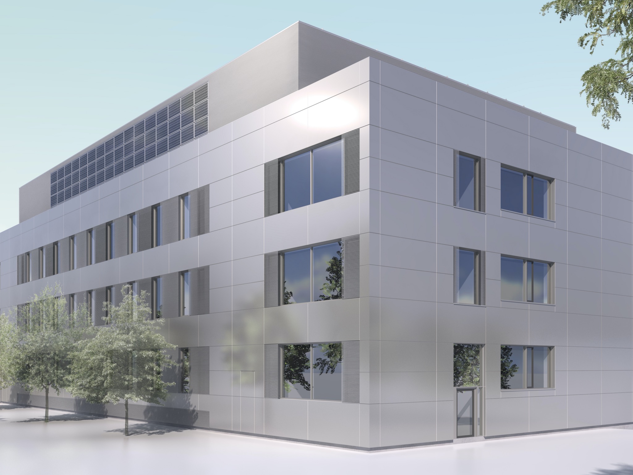 So wird das neue Praktikumsgebäude der Fakultät für Chemie und Pharmazie nach seiner Fertigstellung aussehen. Abbildung: Schuster Pechtold Schmidt Architekten